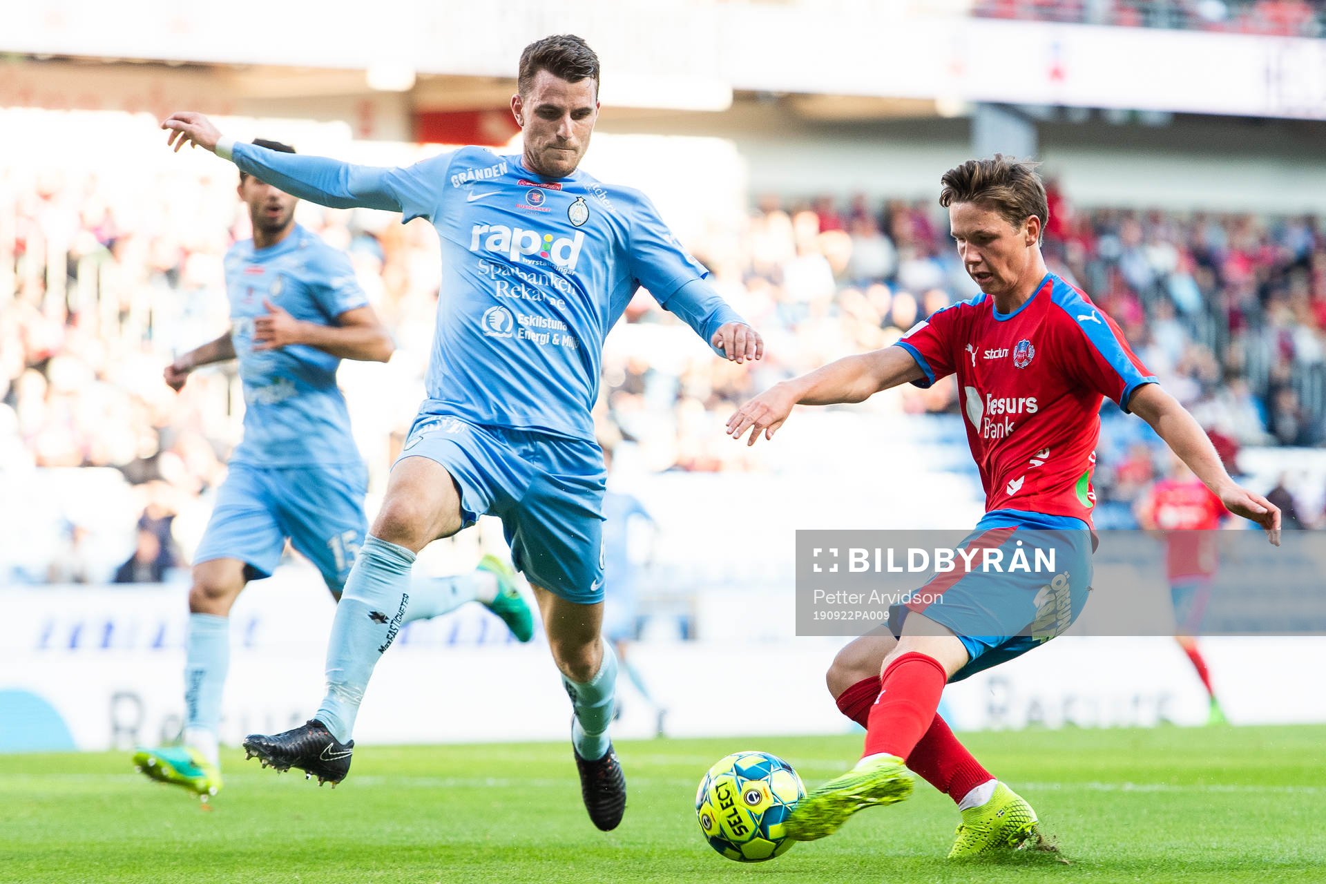 AFC Eskilstunas Jesper Björkman och Helsingborgs Max