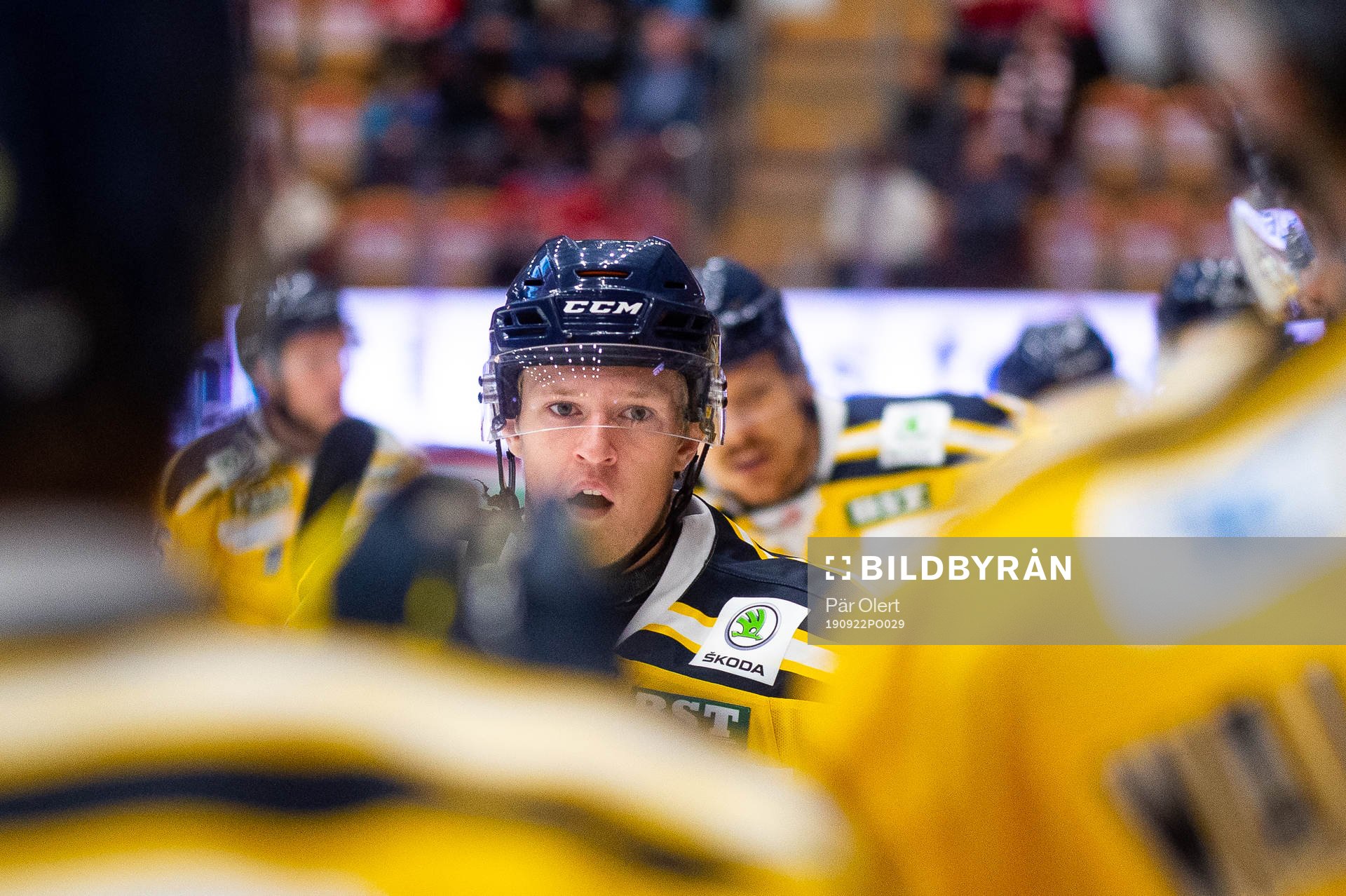 Södertäljes Hugo Gustafsson jublar