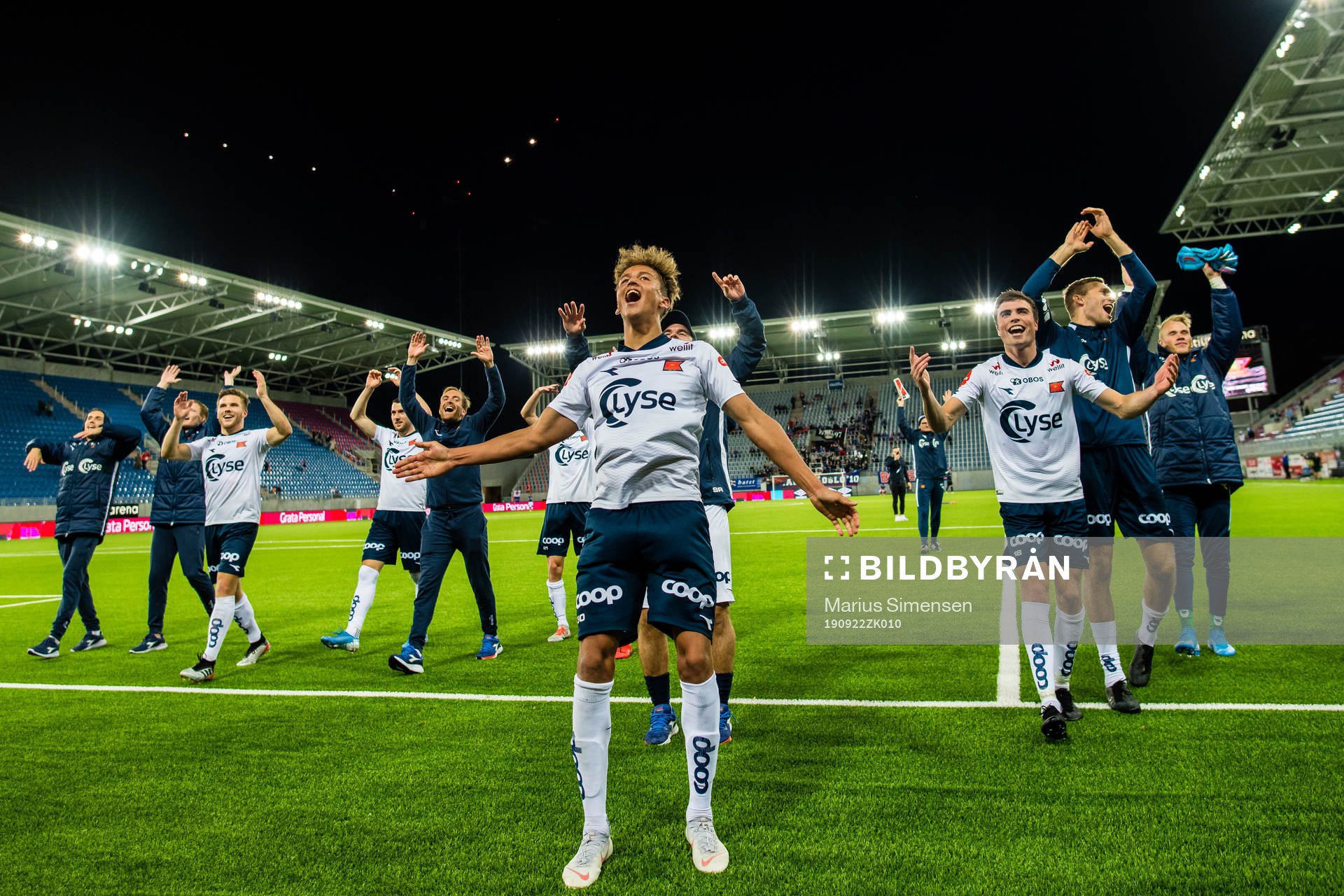 Adrian Nilsen Pereira of Viking celebrates