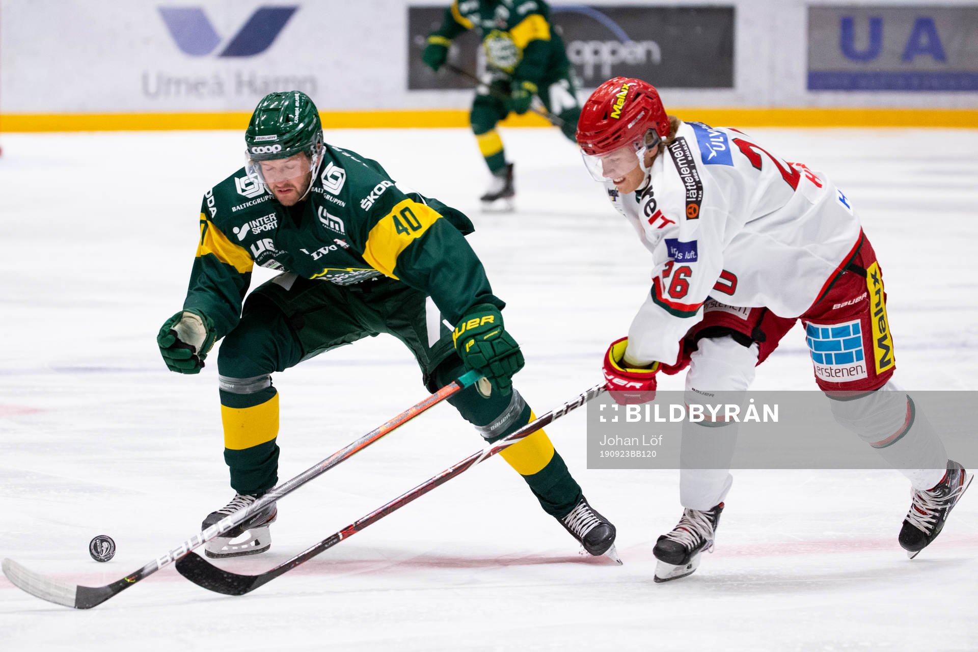 Björklövens Sebastian Selin och Modos Tom Hedberg