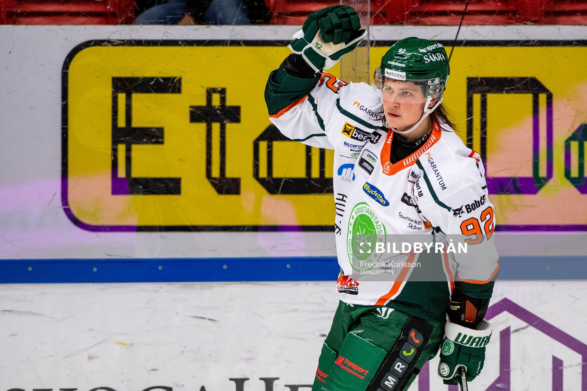 Kristianstads Dennis Svensson jublar