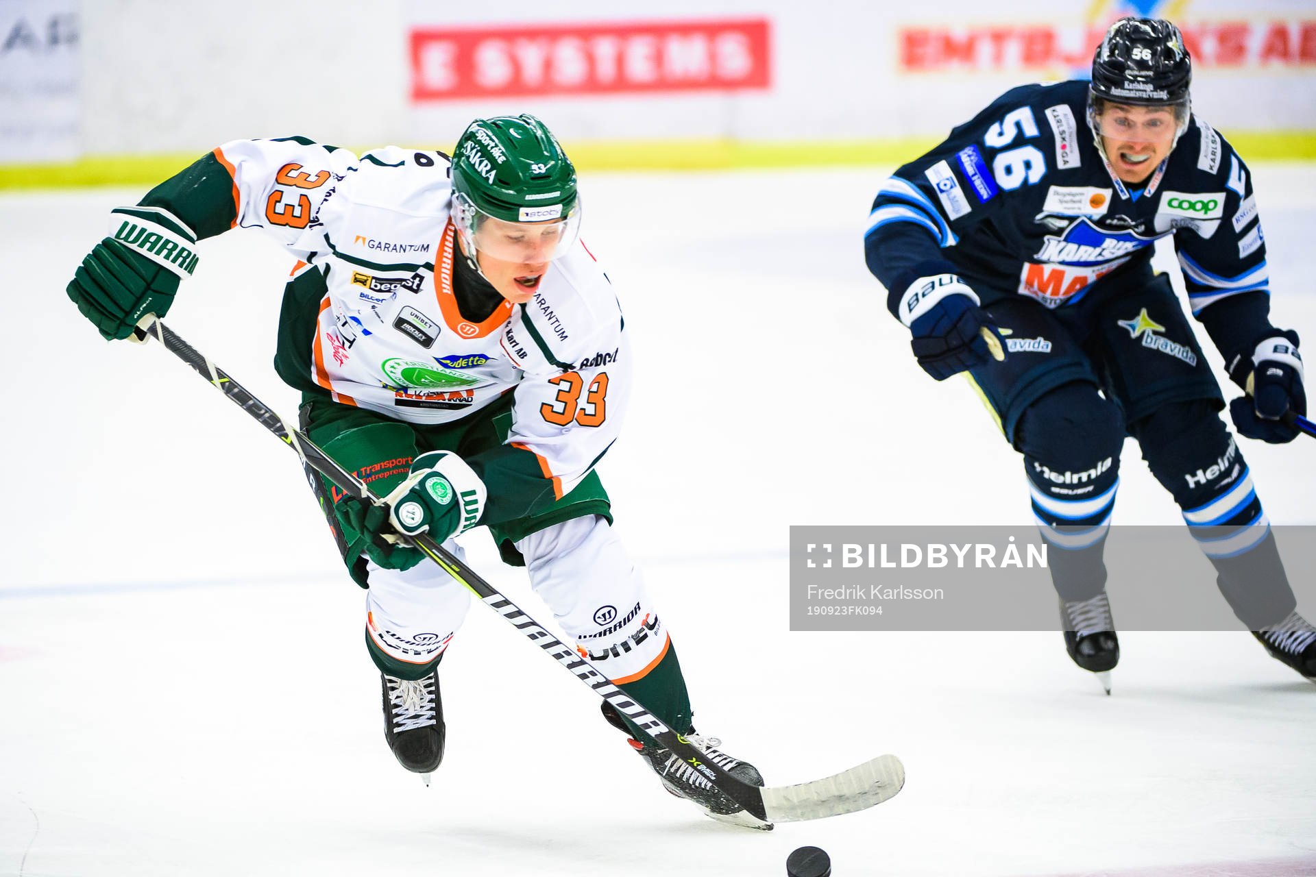 Kristianstads Morten Jensen och Karlskogas Fredrik Forsberg