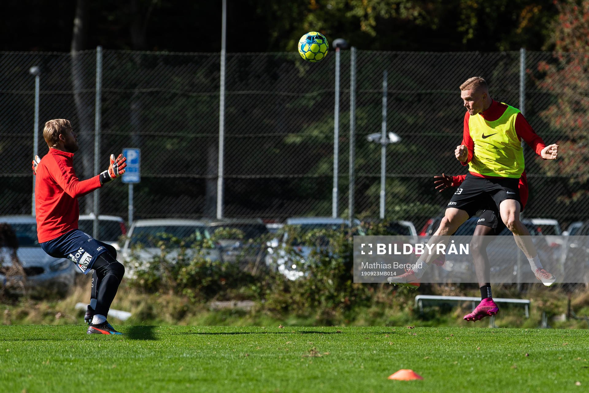 Målvakt Fredrik Andersson och David Engström