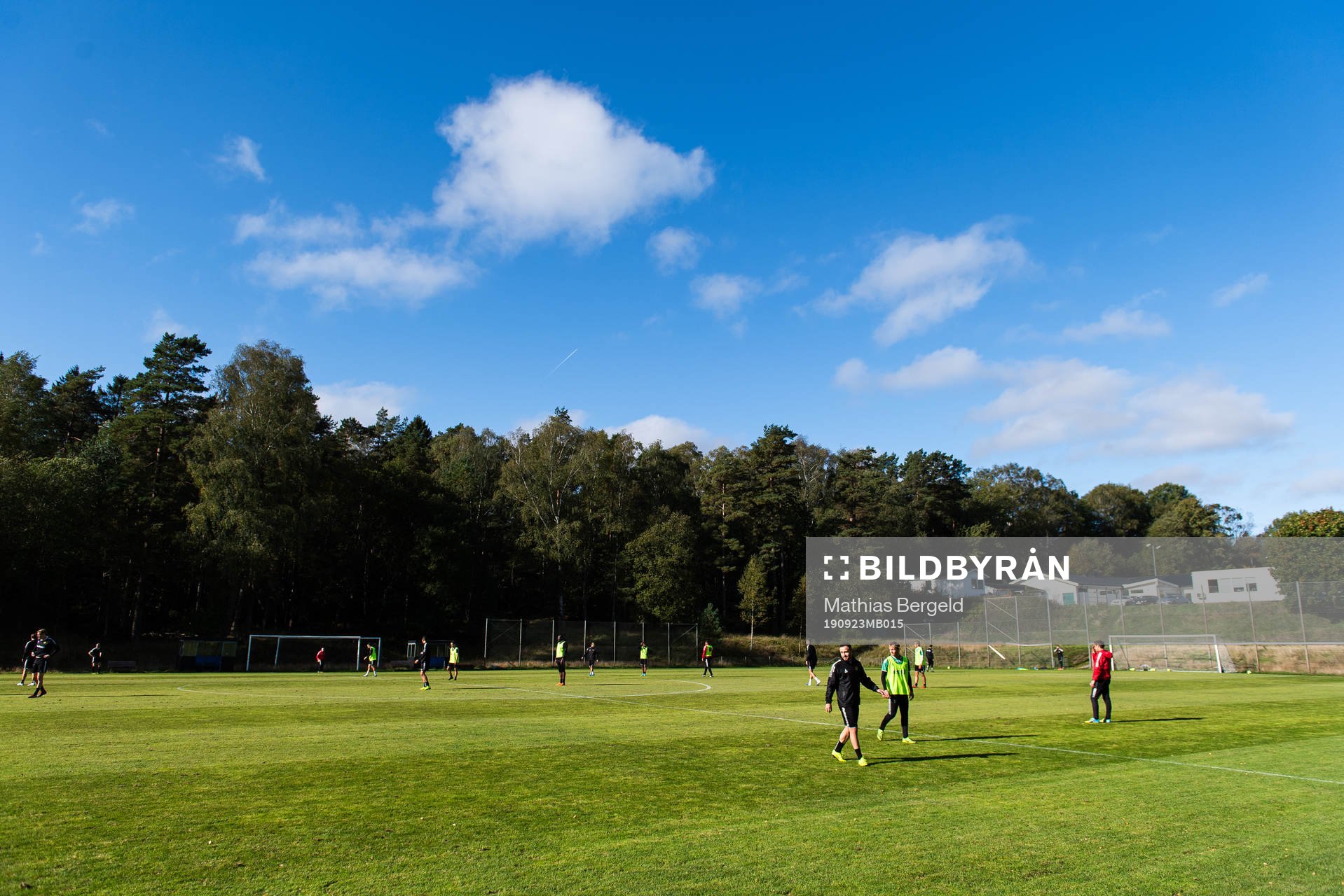 Generell vy över fotbollsplan på Gaisgården  under en fotbollsträning med superettanlaget Gais den 23 september 2019 i Göteborg.