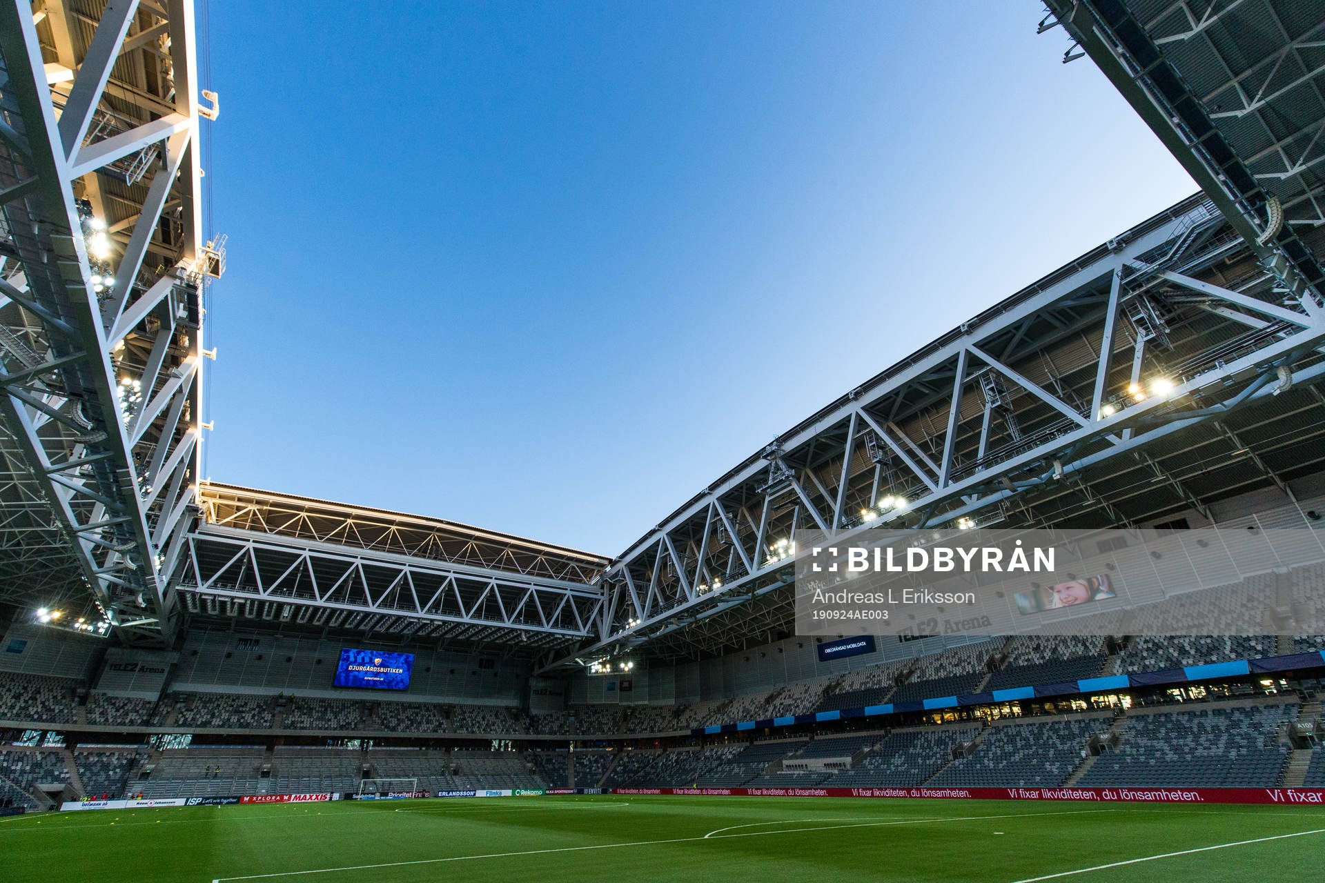 Interiör av Tele2 Arena