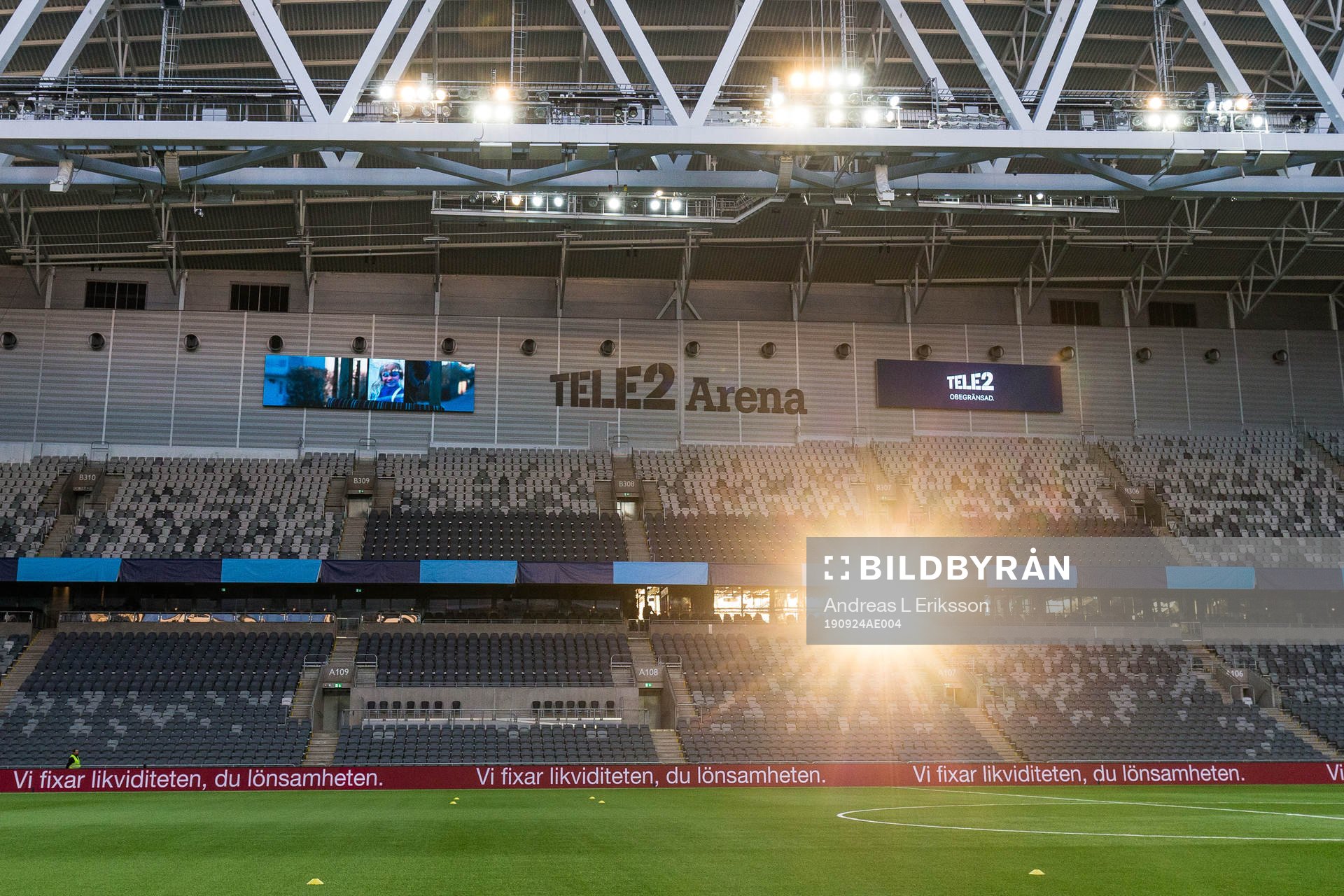 Interiör av Tele2 Arena