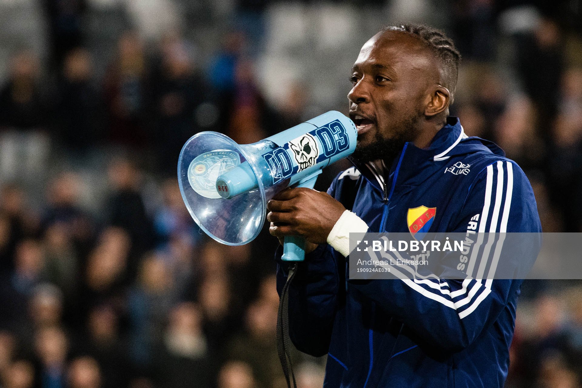 Djurgårdens Mohamed Buya Turay jublar