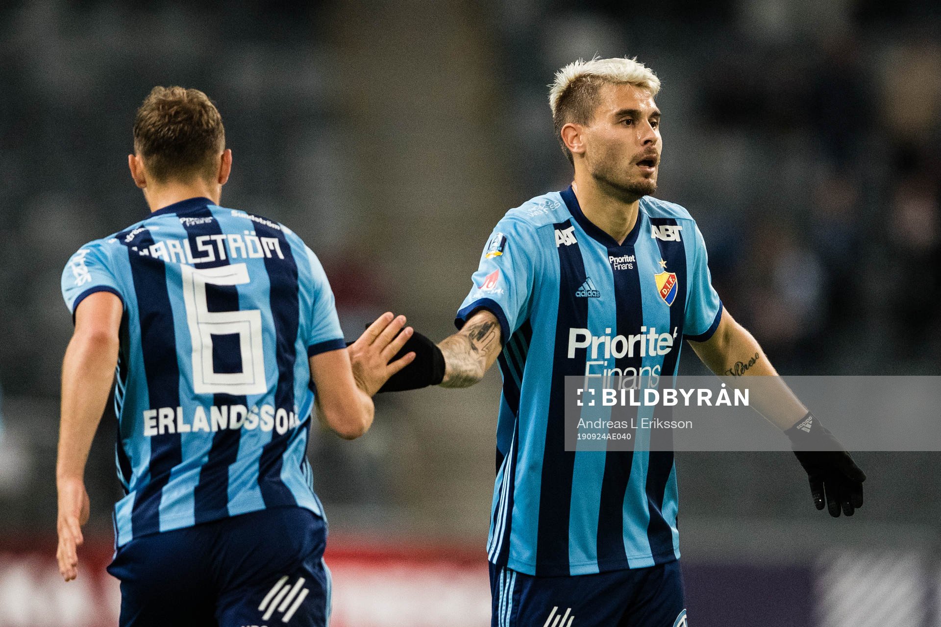 Djurgårdens Jesper Karlström och Astrit Ajdarevic