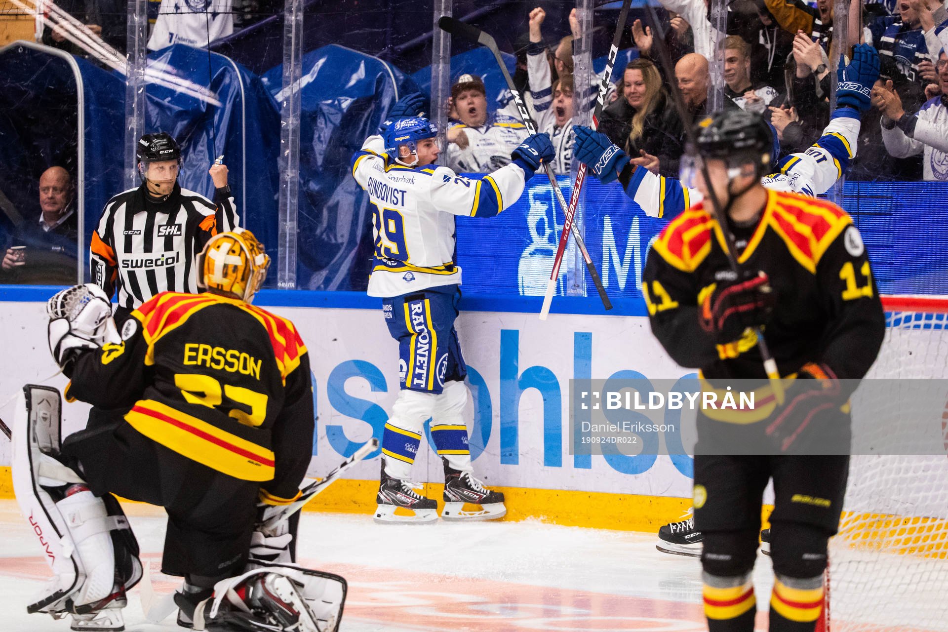 Leksands David Rundqvist jublar