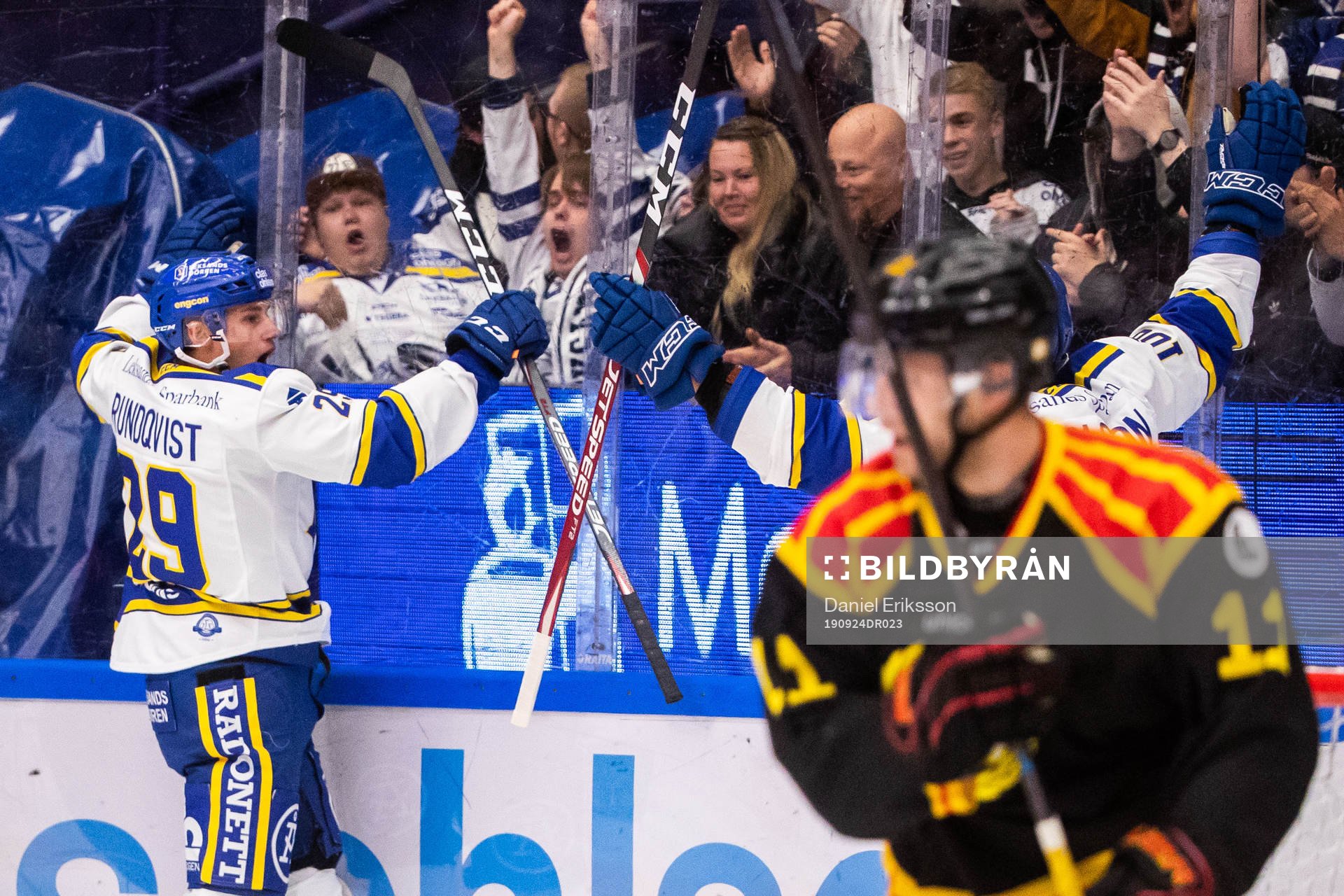 Leksands David Rundqvist jublar