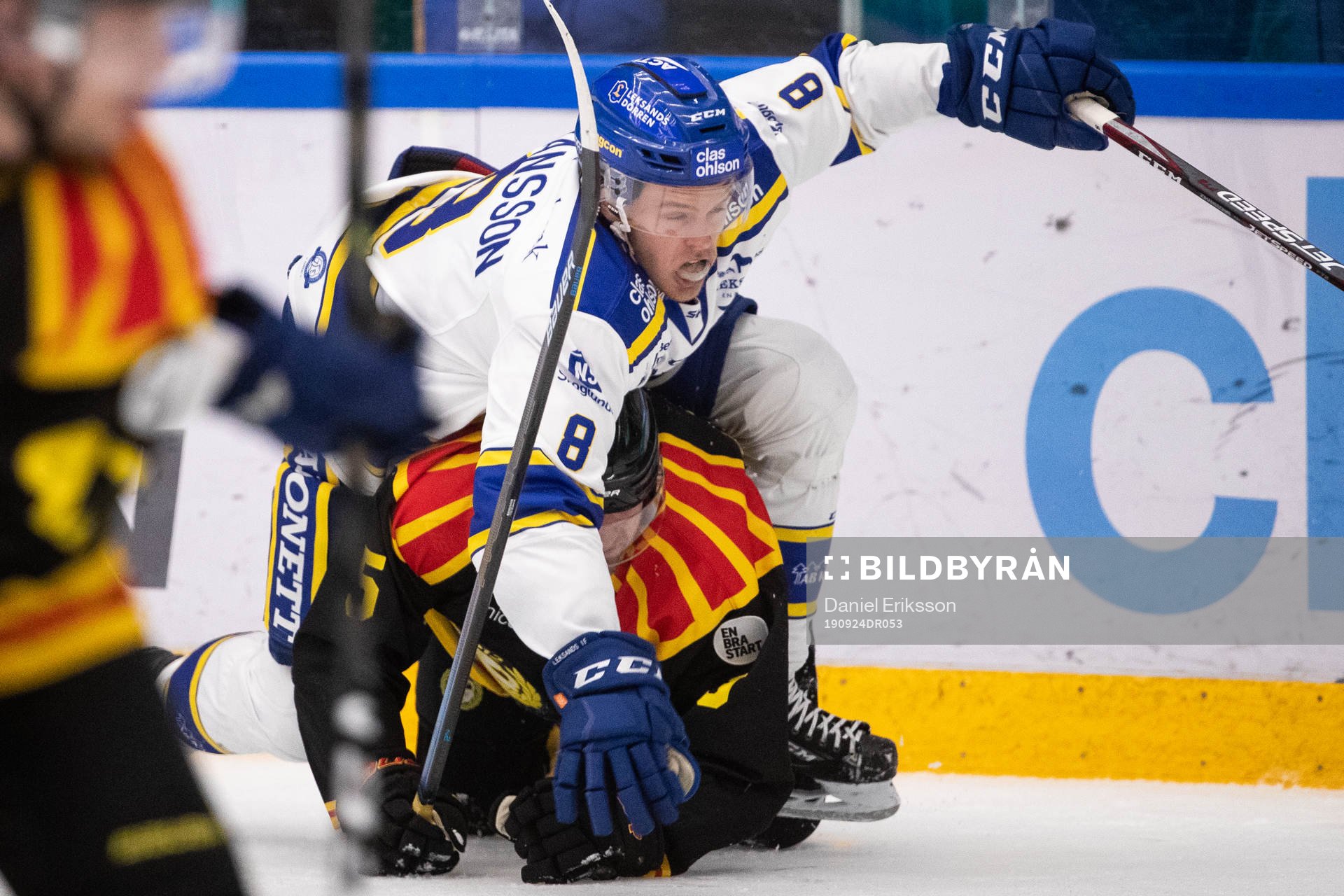 Brynäs Lukas Kilström och Leksands Filip Johansson
