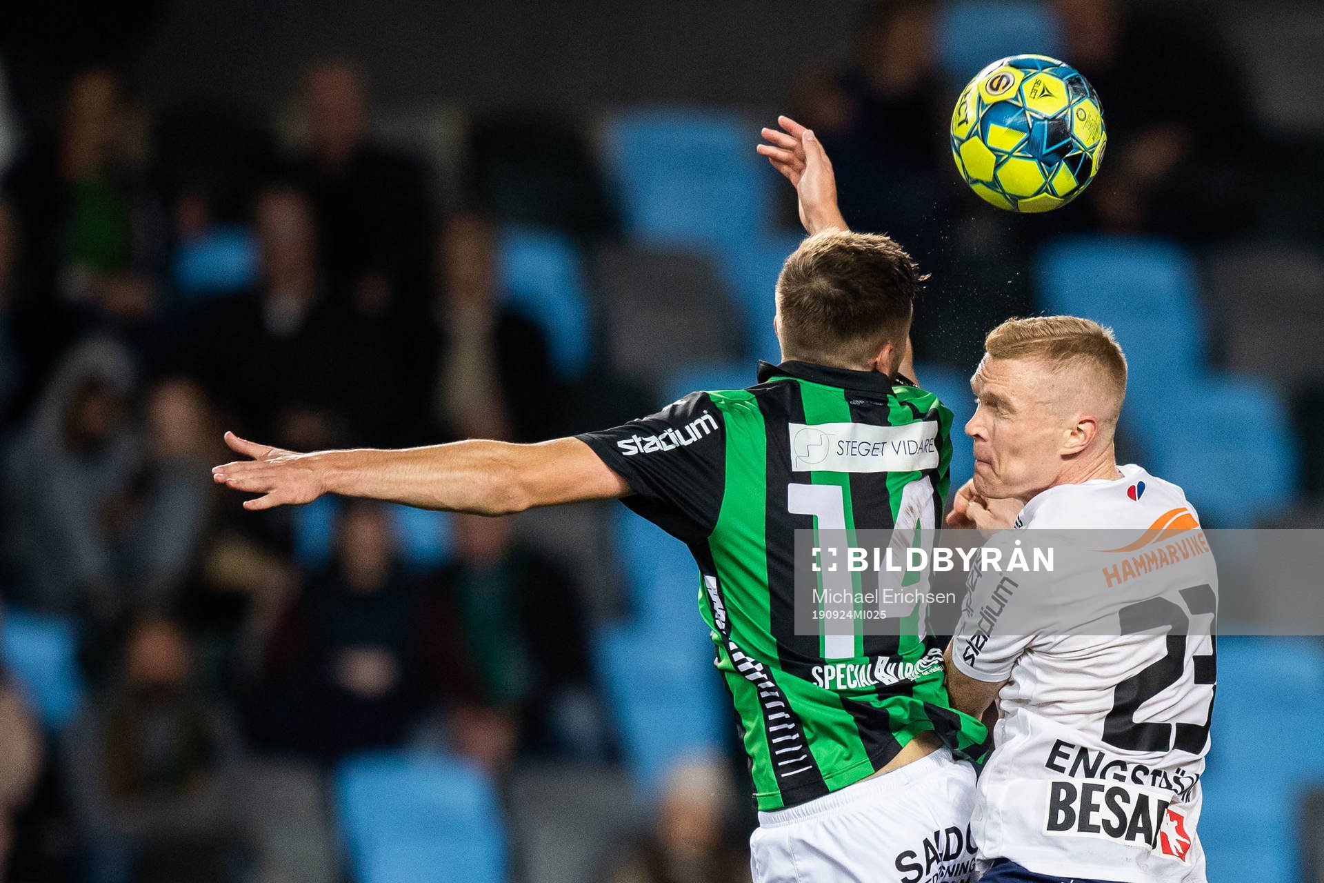 GAIS Aaron Drinan och Örgrytes David Engström