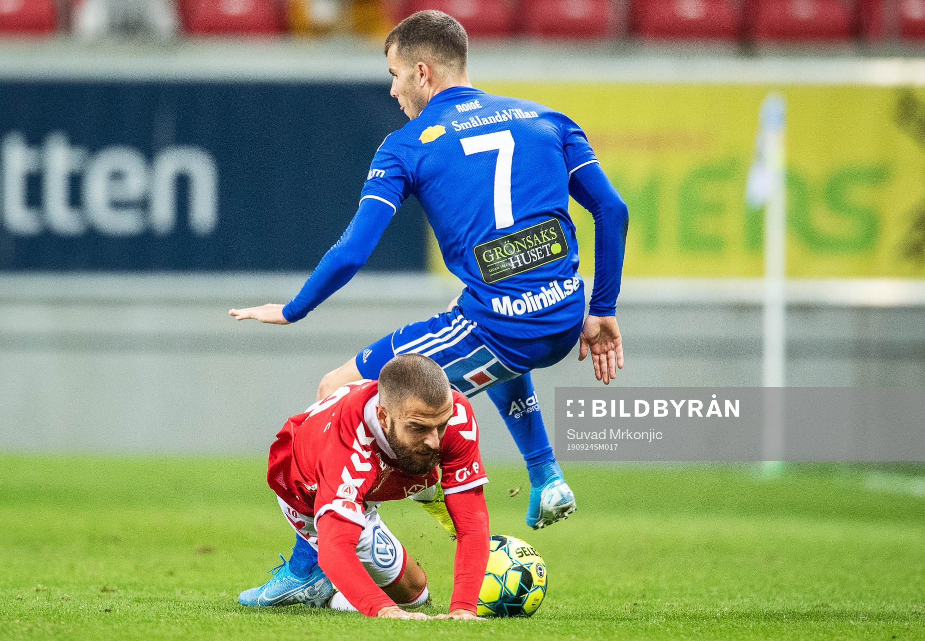 Kalmars Filip Sachpekidis och Sundsvalls Pol Roige Rodriguez