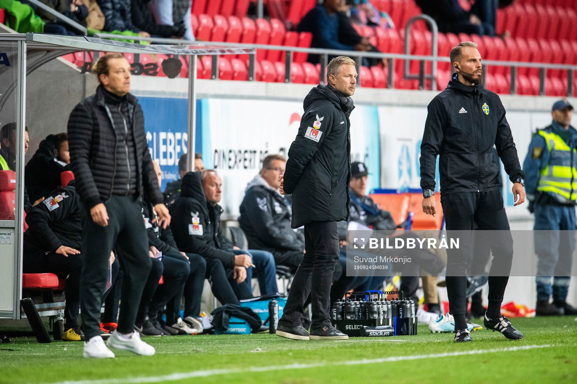 Kalmars tränare Magnus Pehrsson och Sundsvalls tränare