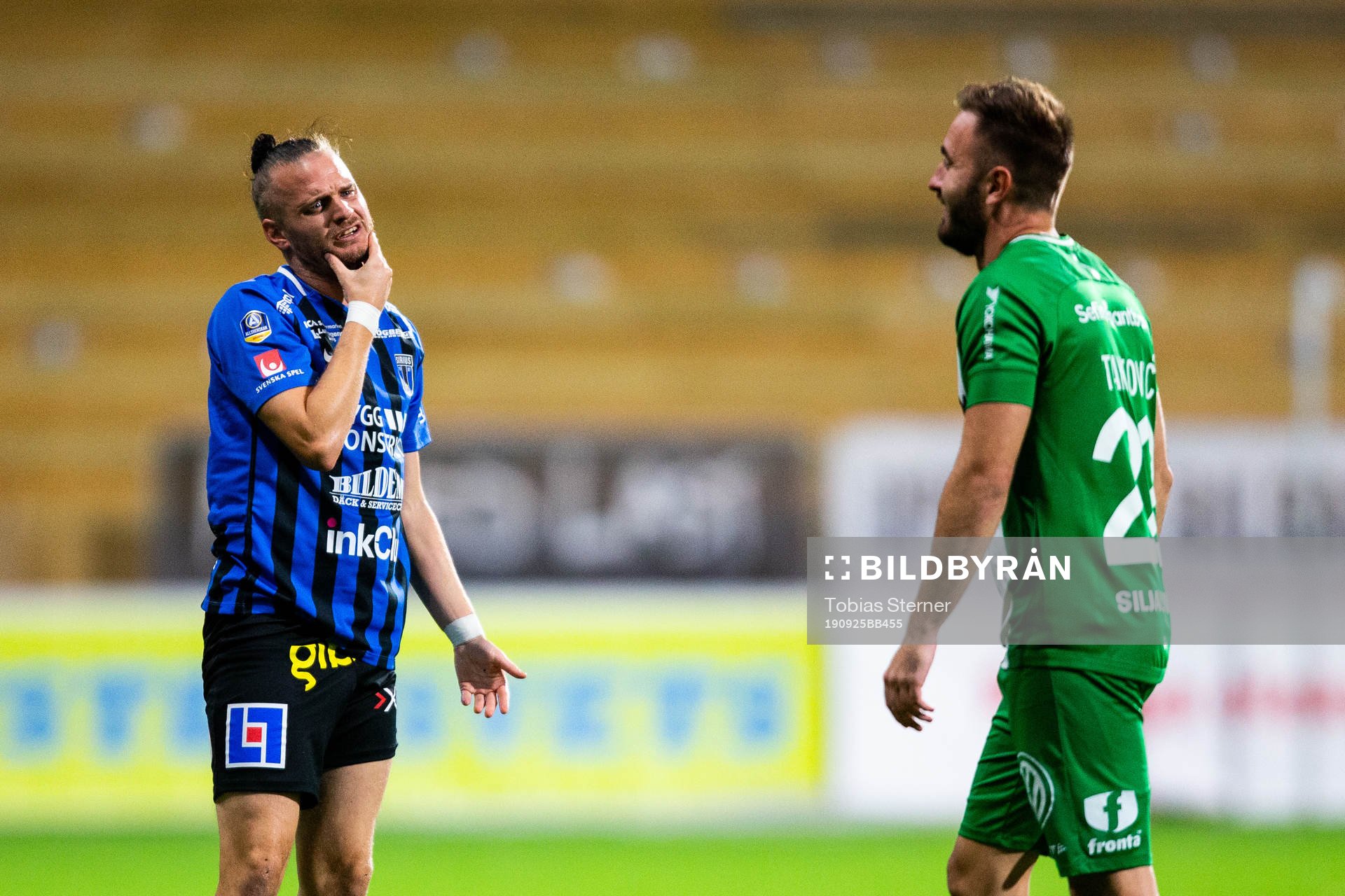 Sirius Jonas Lindberg och Hammarbys Muamer Tankovic