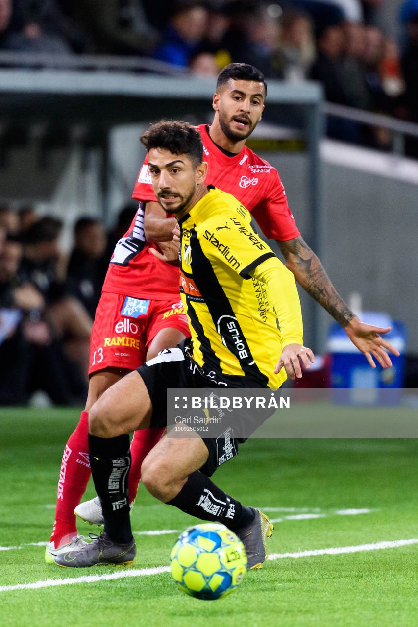 Elfsborgs Rami Kaib och Häckens Daleho Irandust