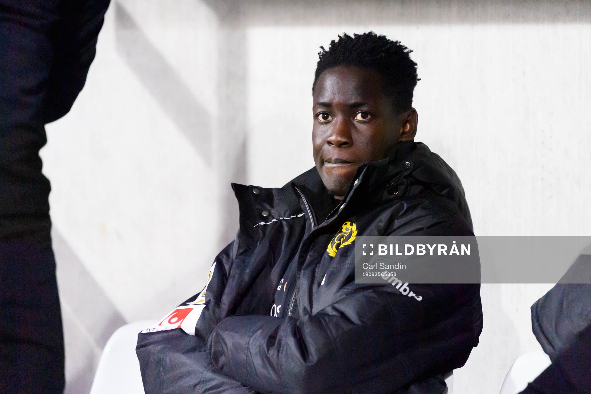 Elfsborgs Joseph Okumu på bänken