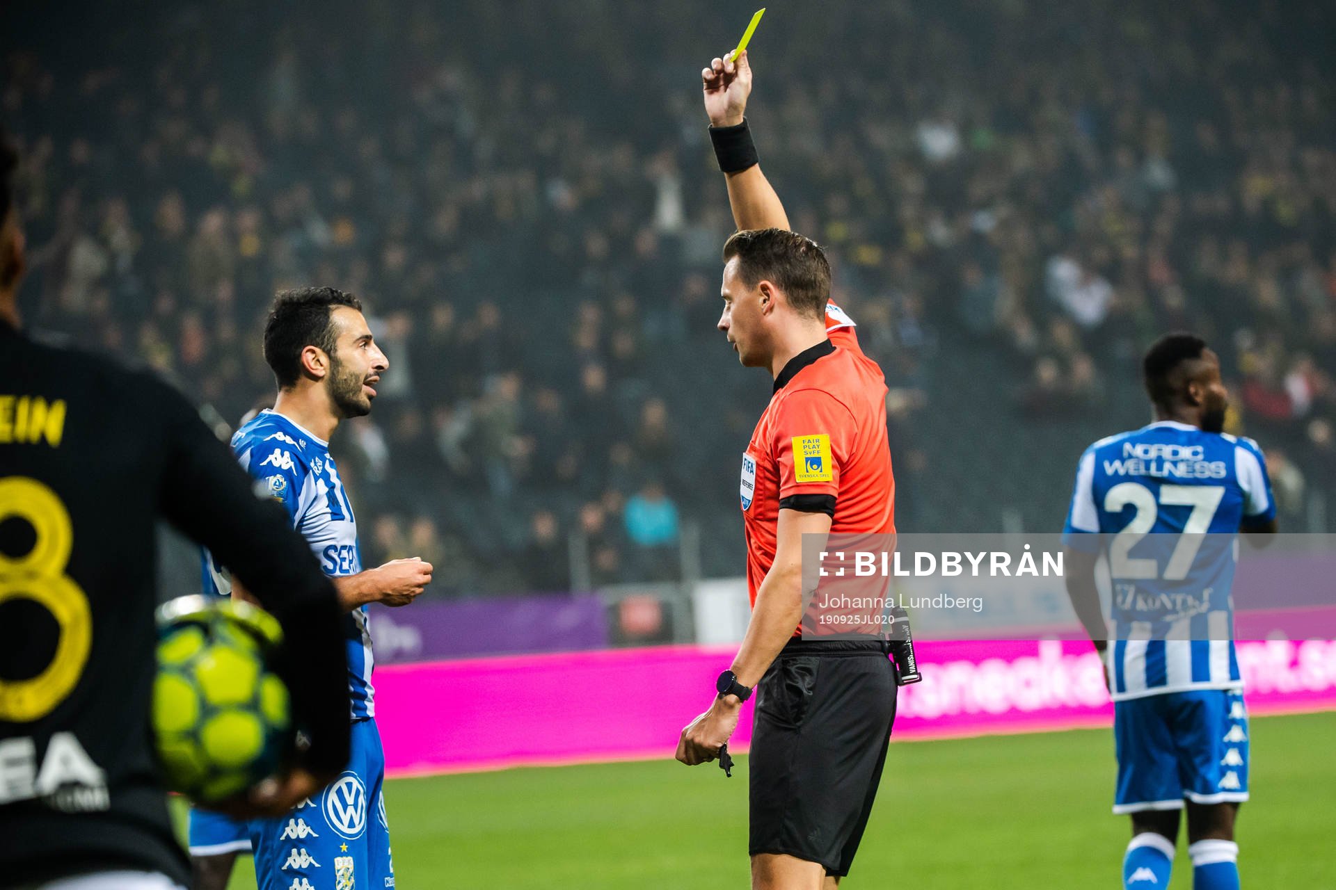 IFK Göteborgs André Calisir tilldelas en varning