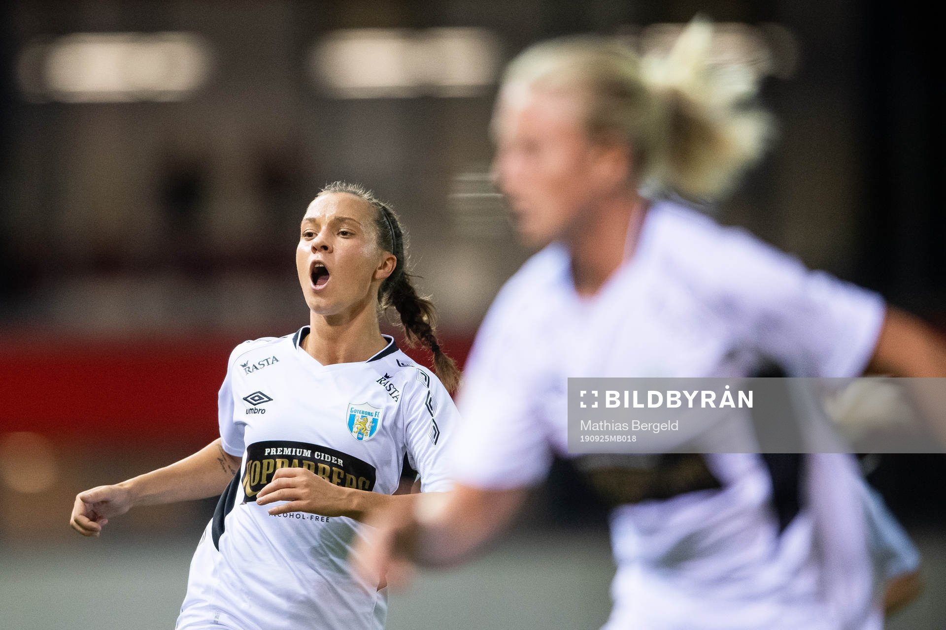 Julia Zigiotti Olme of Göteborg reacts