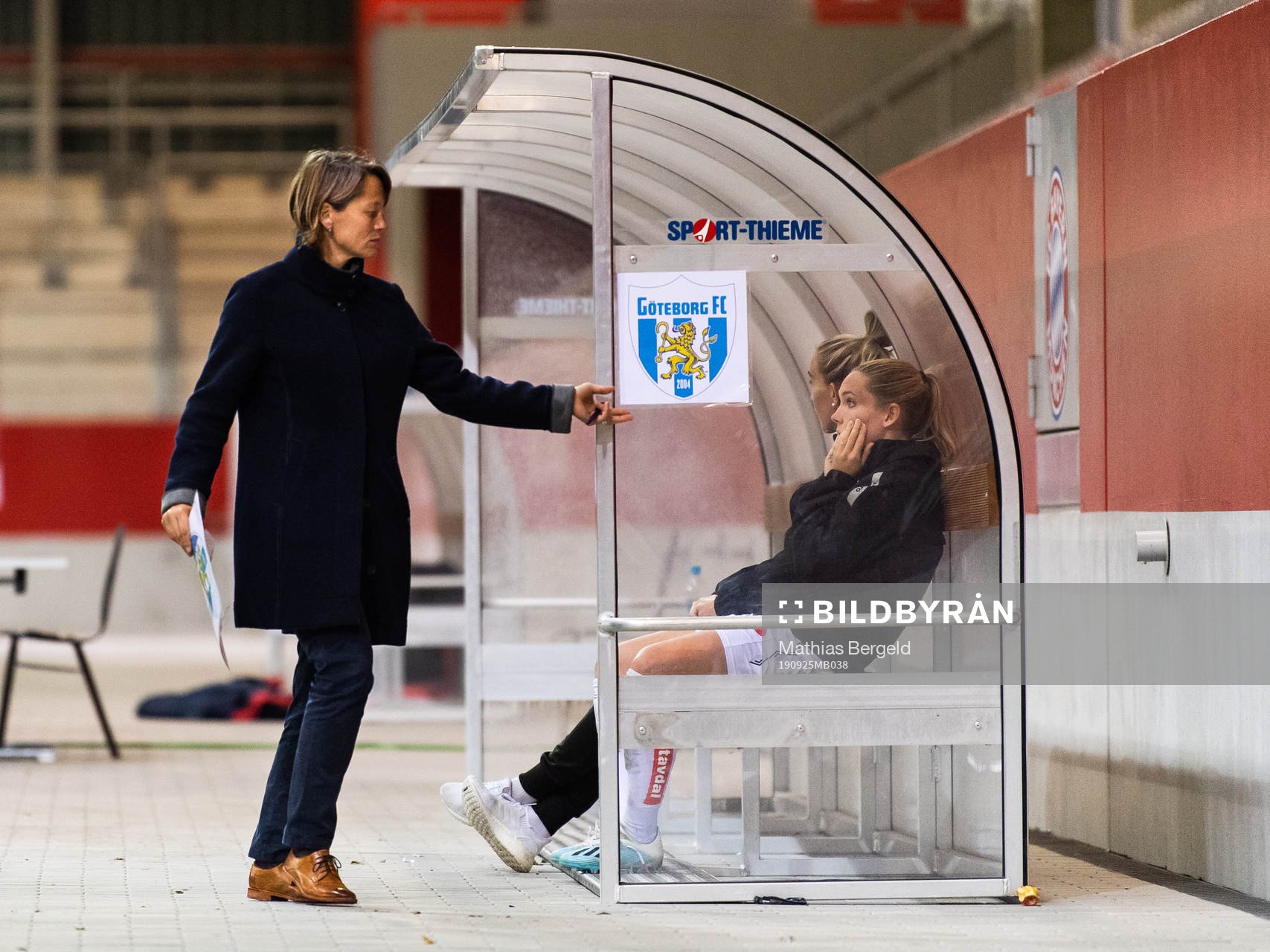 Bianca Rech, Sporting Director of Bayern Munich removes a