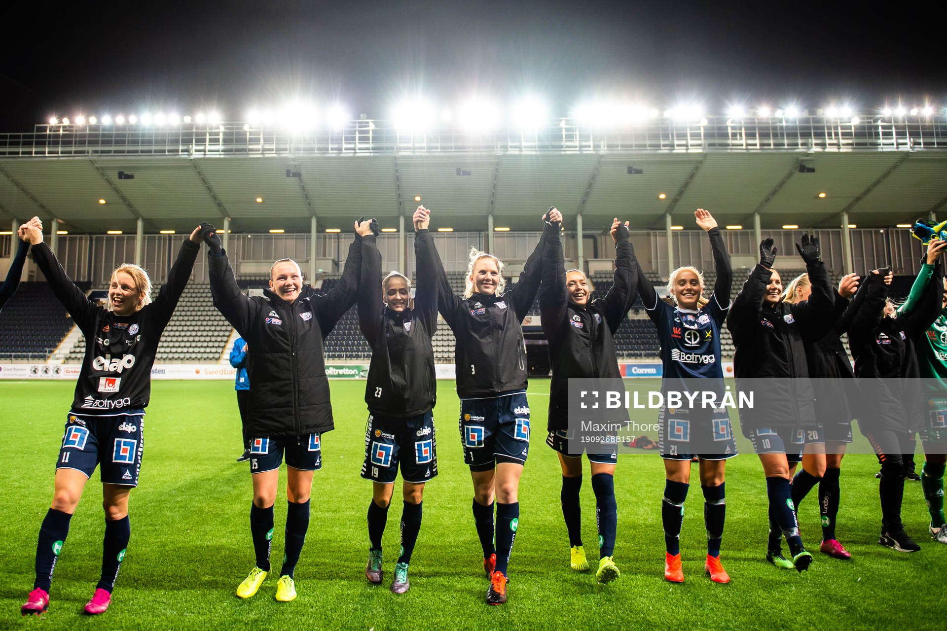 Linköpings spelare jublar