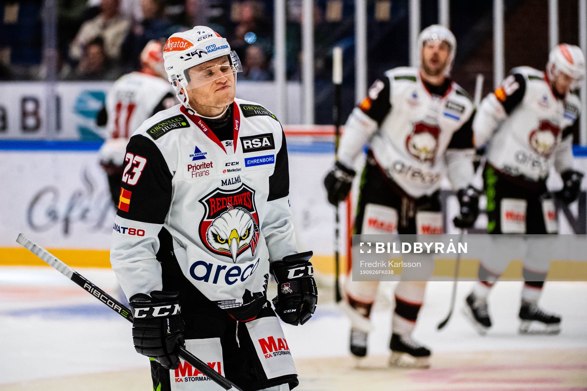 Malmö Redhawks Christoffer Forsberg deppar