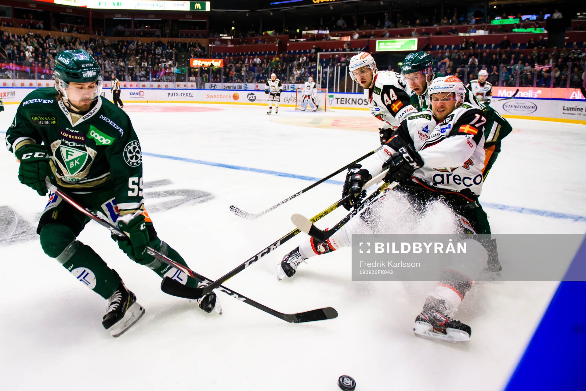 Färjestads Linus Johansson och Per Åslund