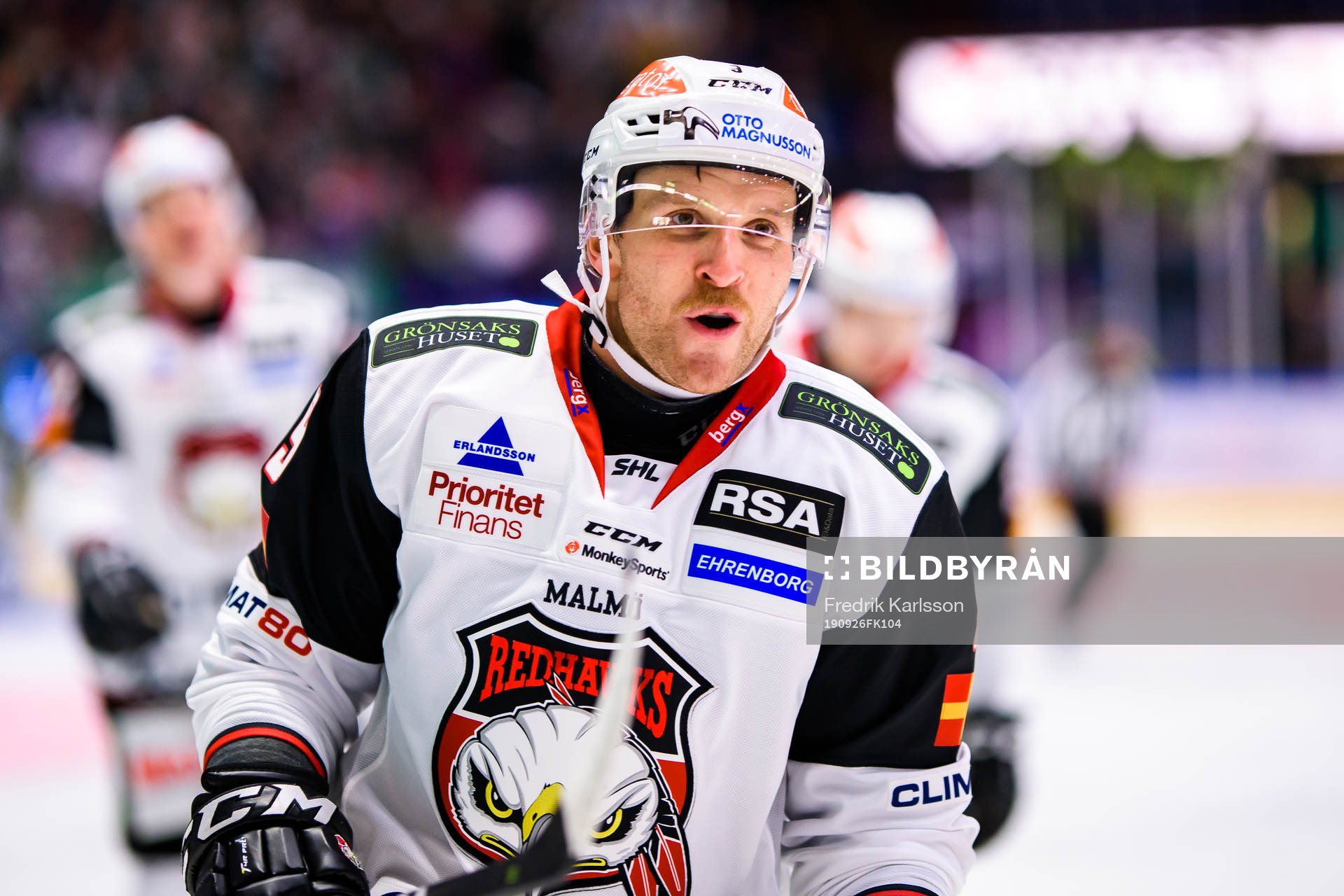 Malmö Redhawks Frederik Storm jublar
