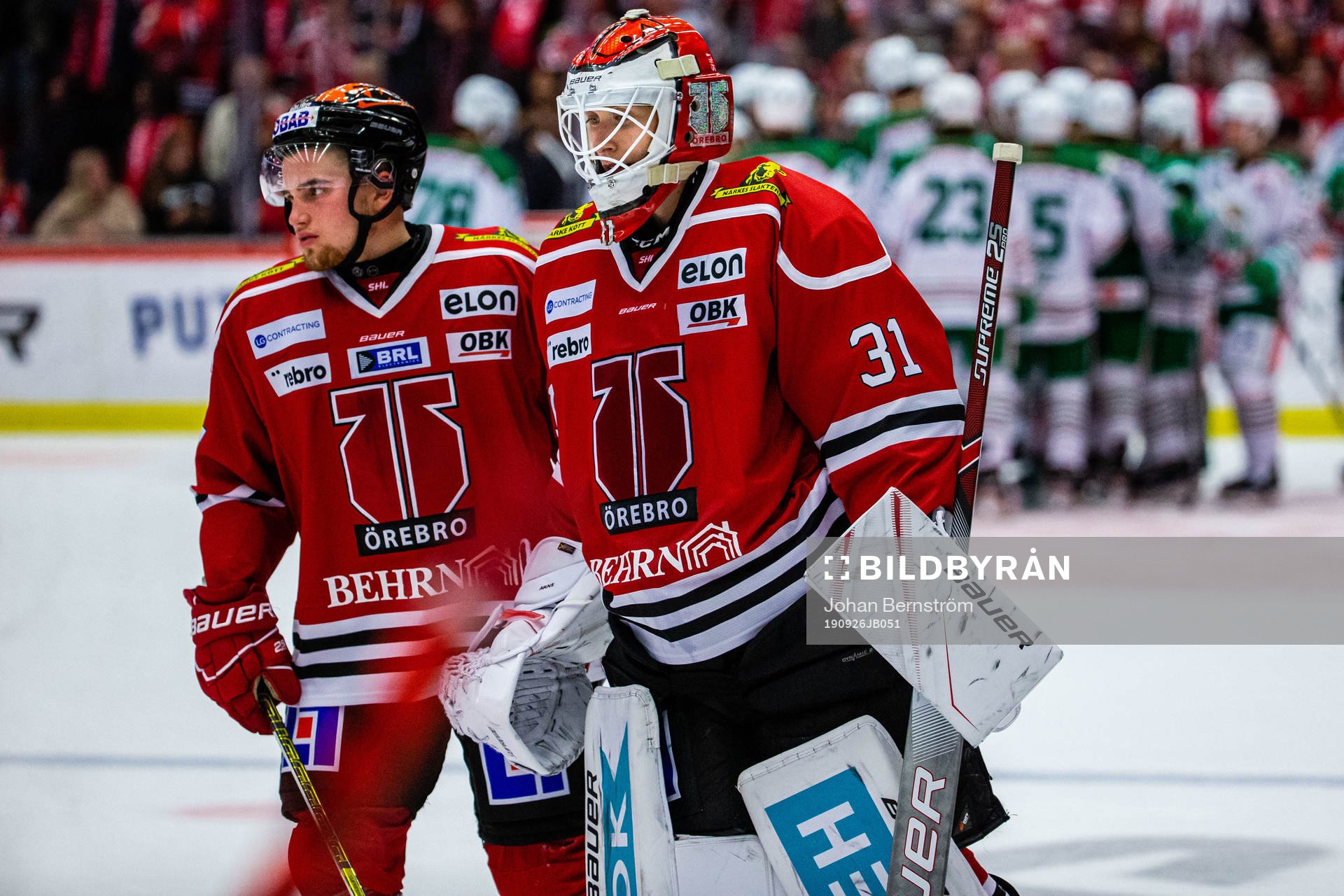Örebros målvakt Jonas Arntzen deppar