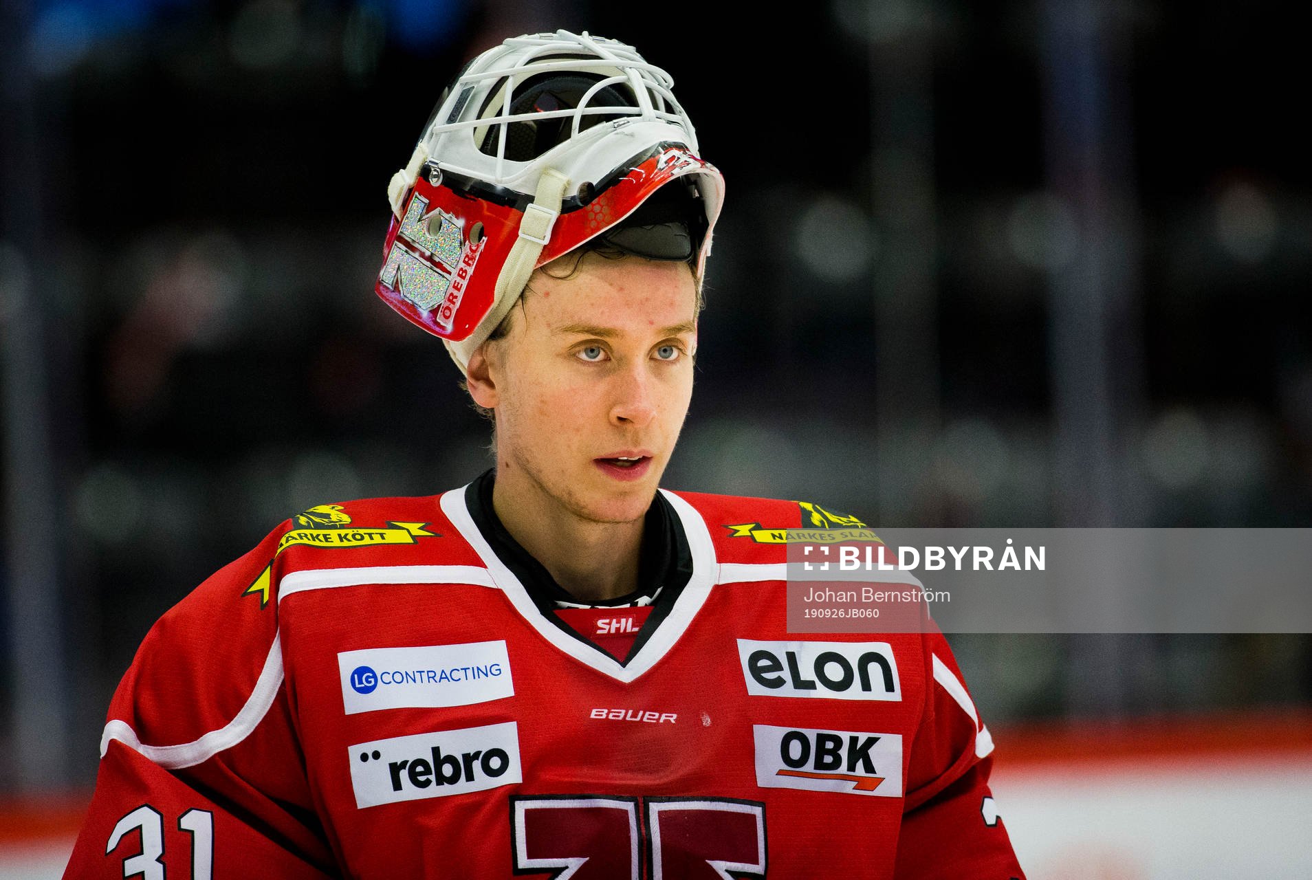 Örebros målvakt Jonas Arntzen deppar