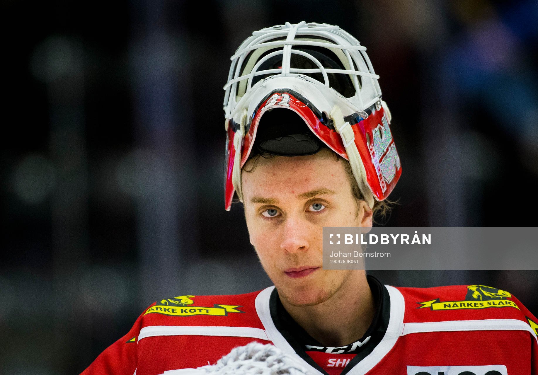 Örebros målvakt Jonas Arntzen deppar