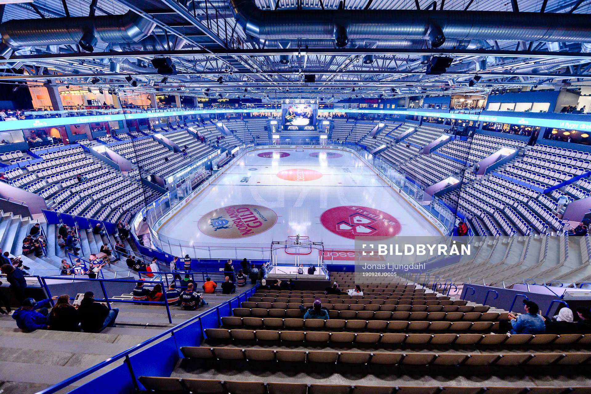 Generell interiör vy från Vida arena före