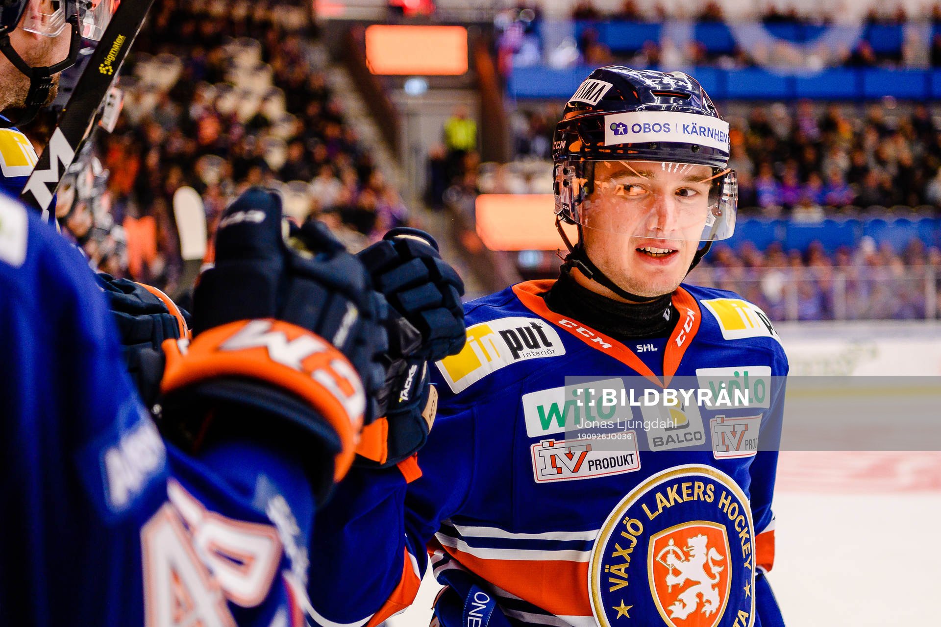Växjös Jacob Forsbacka-Karlsson jublar