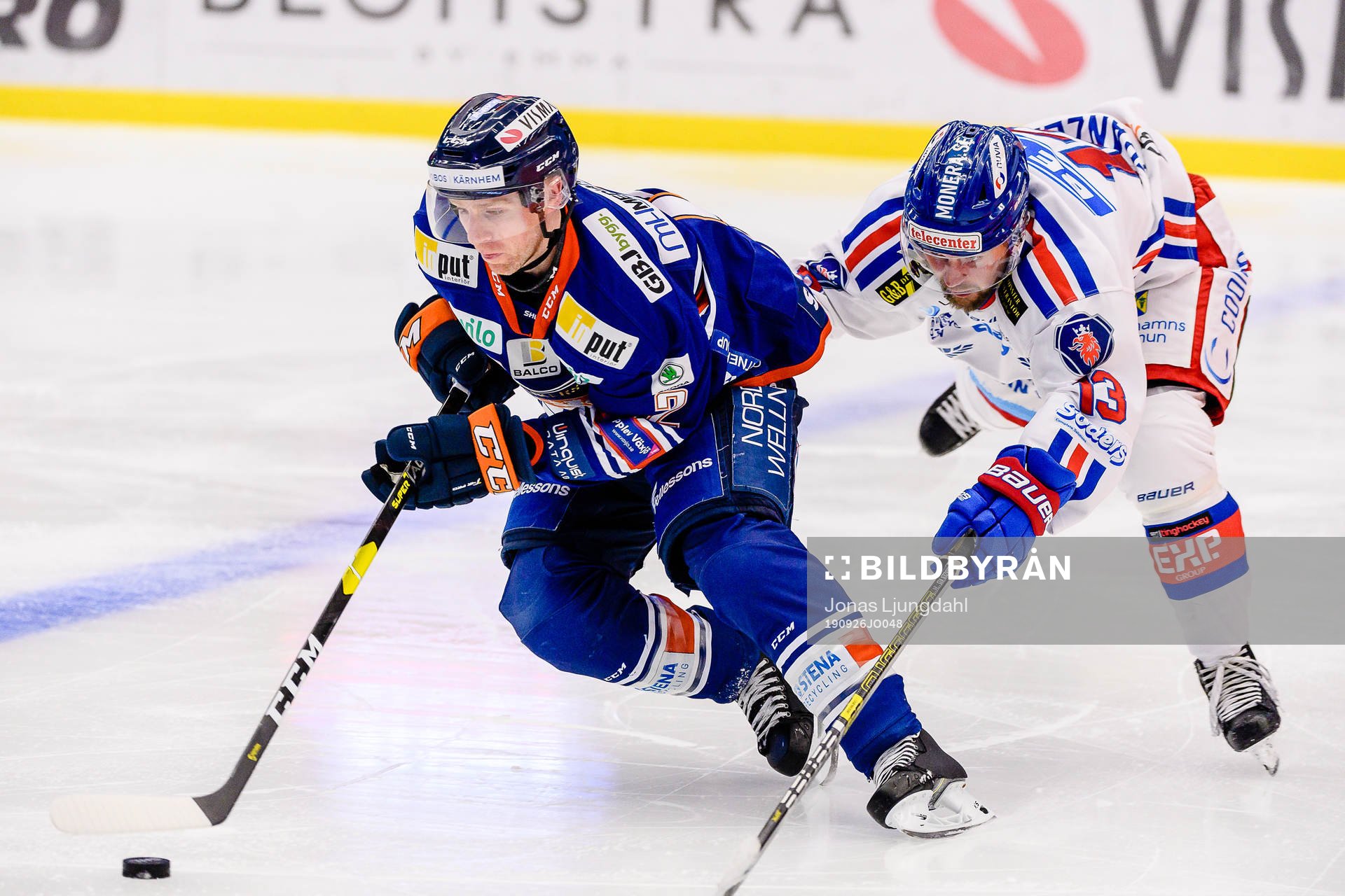 Växjös Matthew Bodie jagas av Oskarshamns Gustaf Franzén