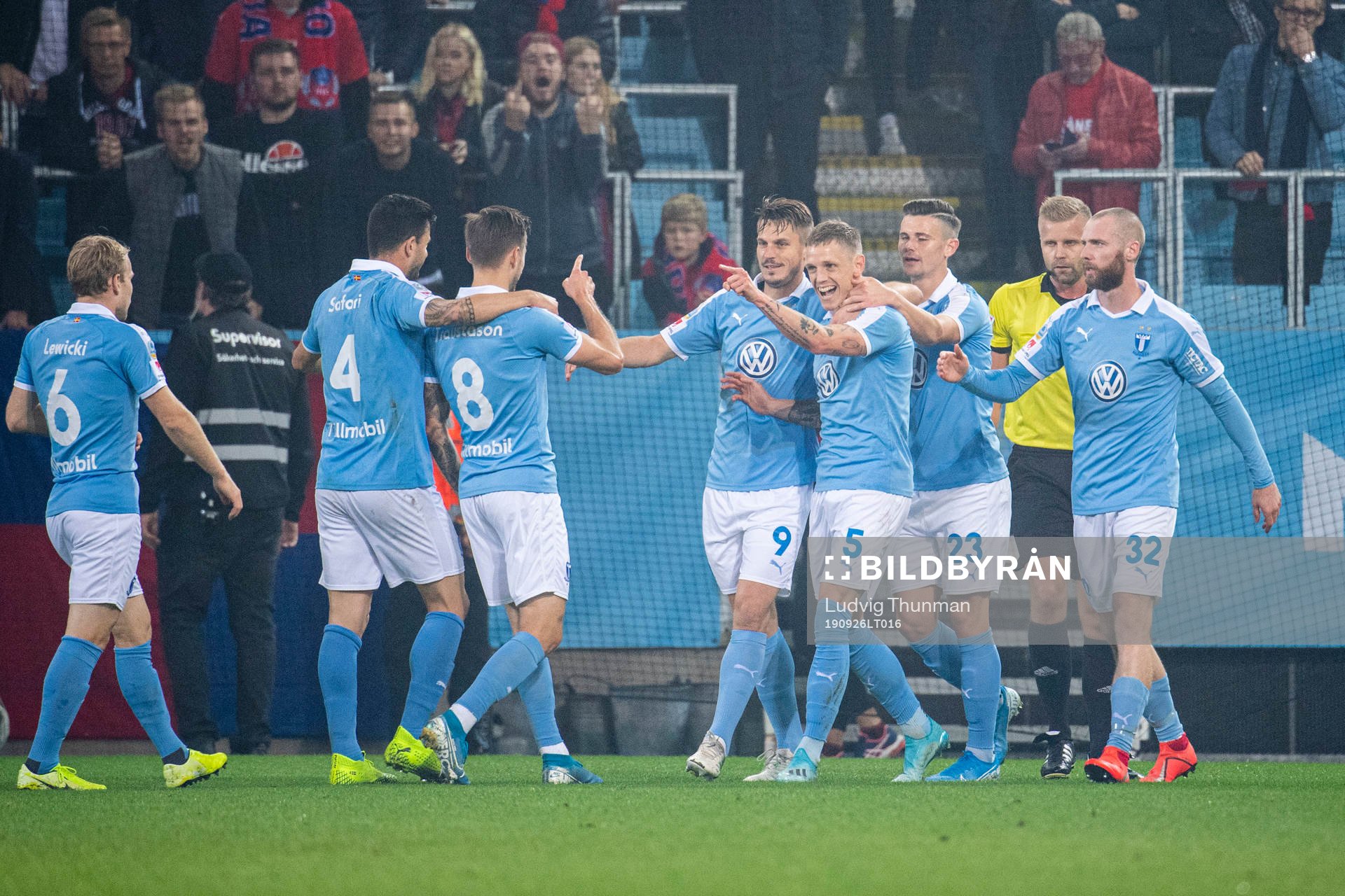 Malmö FFs Sören Rieks, Markus Rosenberg och Jonas Knudsen