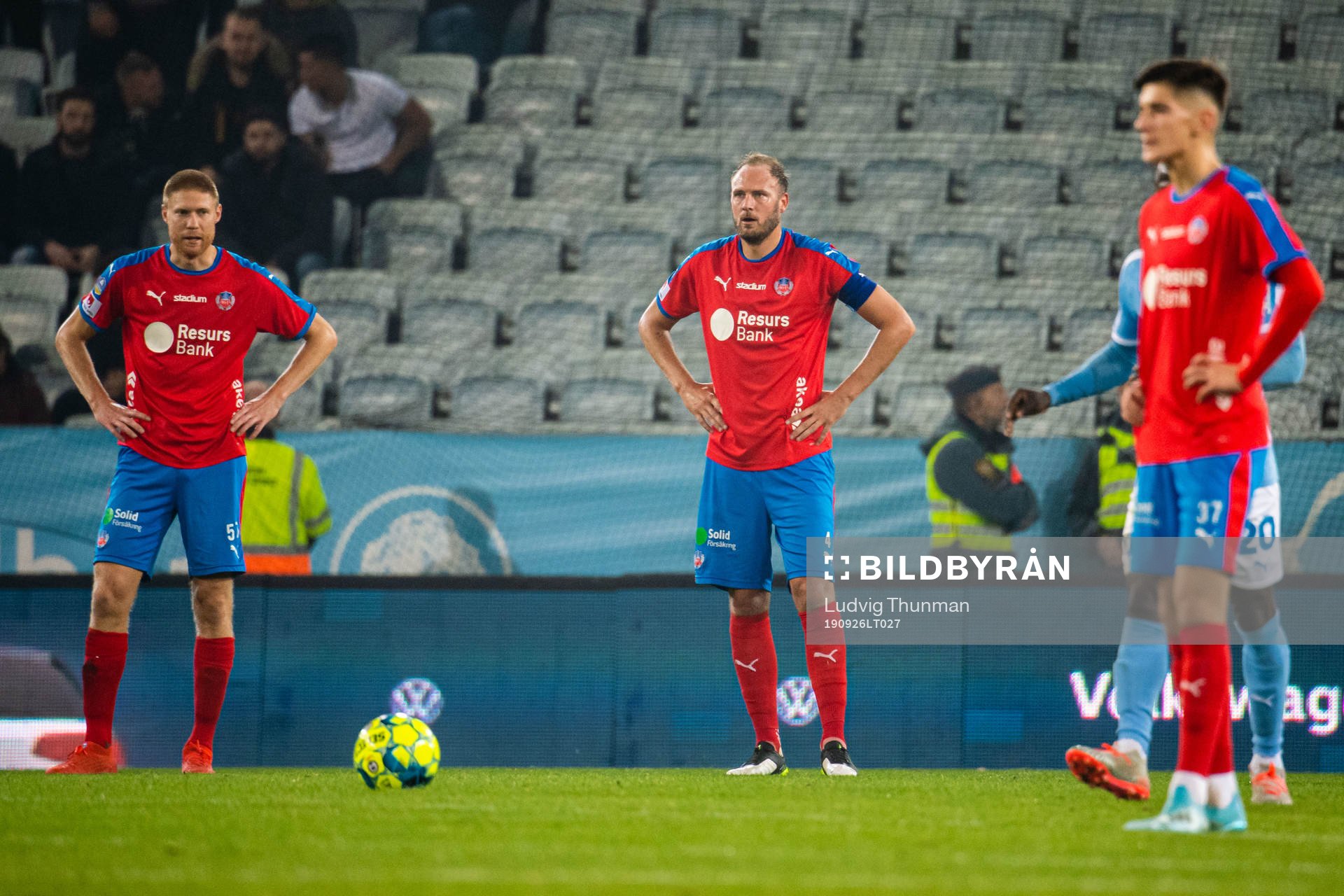 Helsingborgs Markus Holgersson, Andreas Granqvist och Armin
