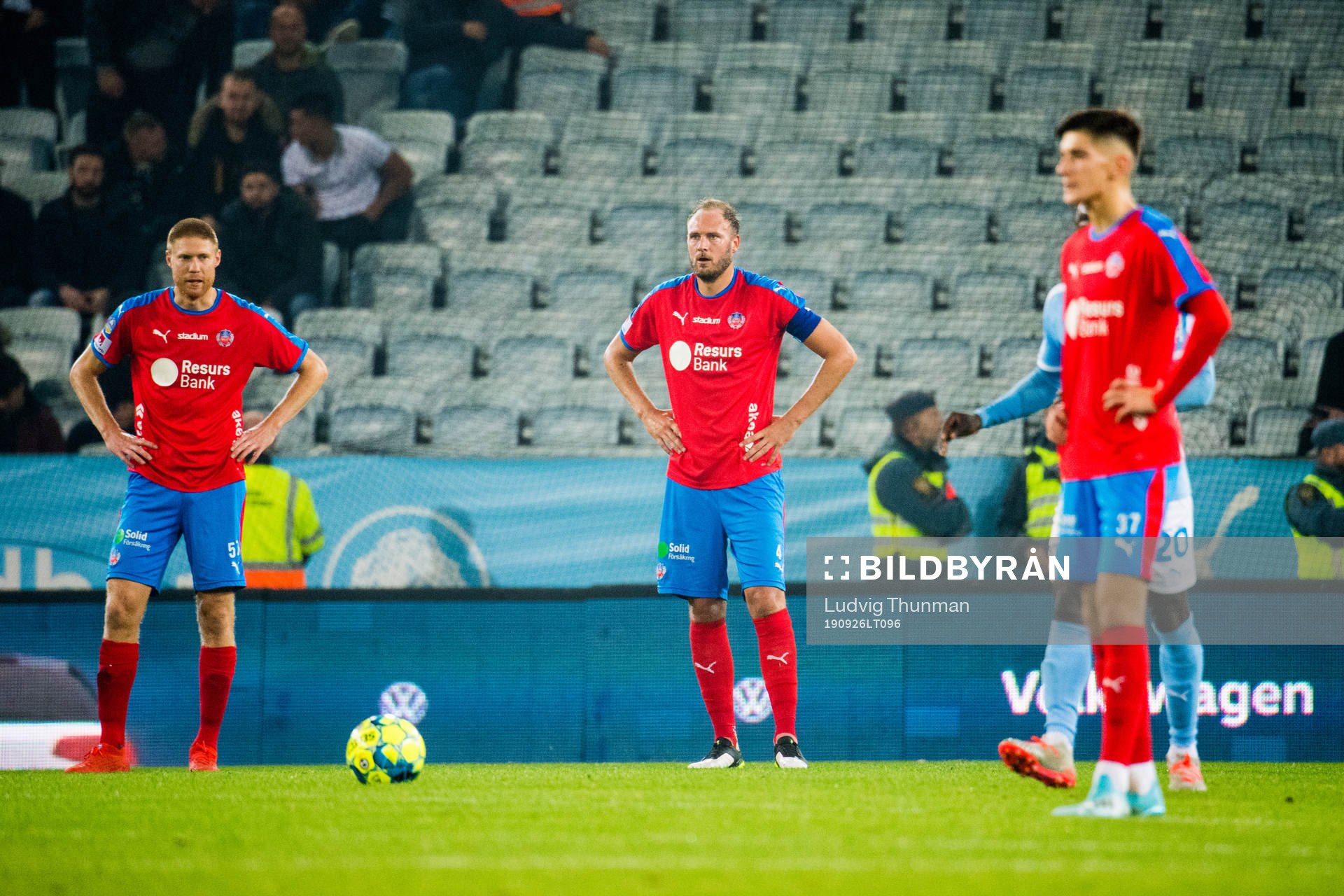 Helsingborgs Markus Holgersson, Andreas Granqvist och Armin