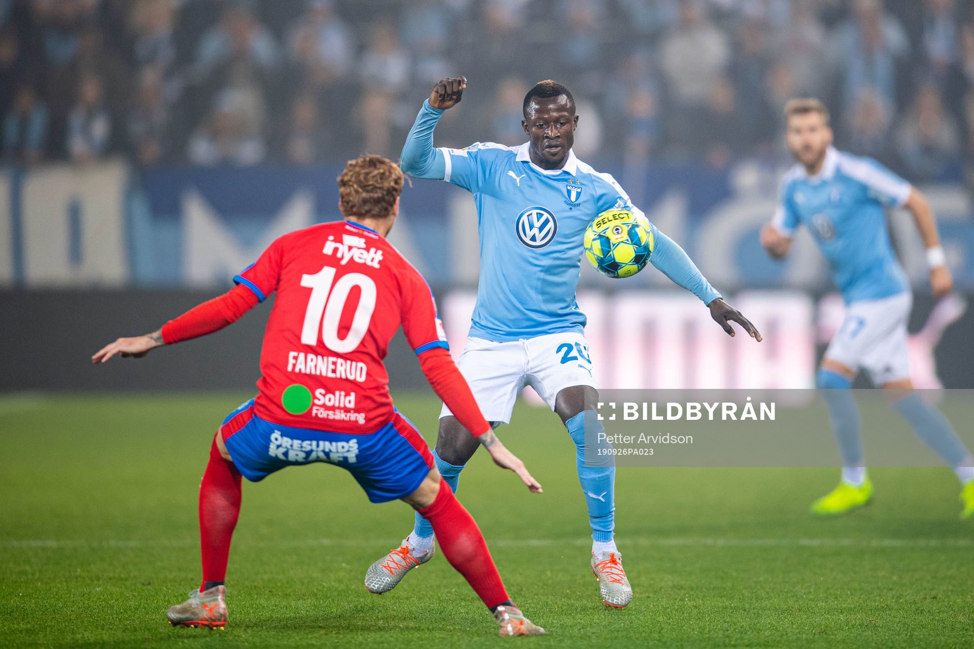 Helsingborgs Alexander Farnerud och Malmö FFs Bonke