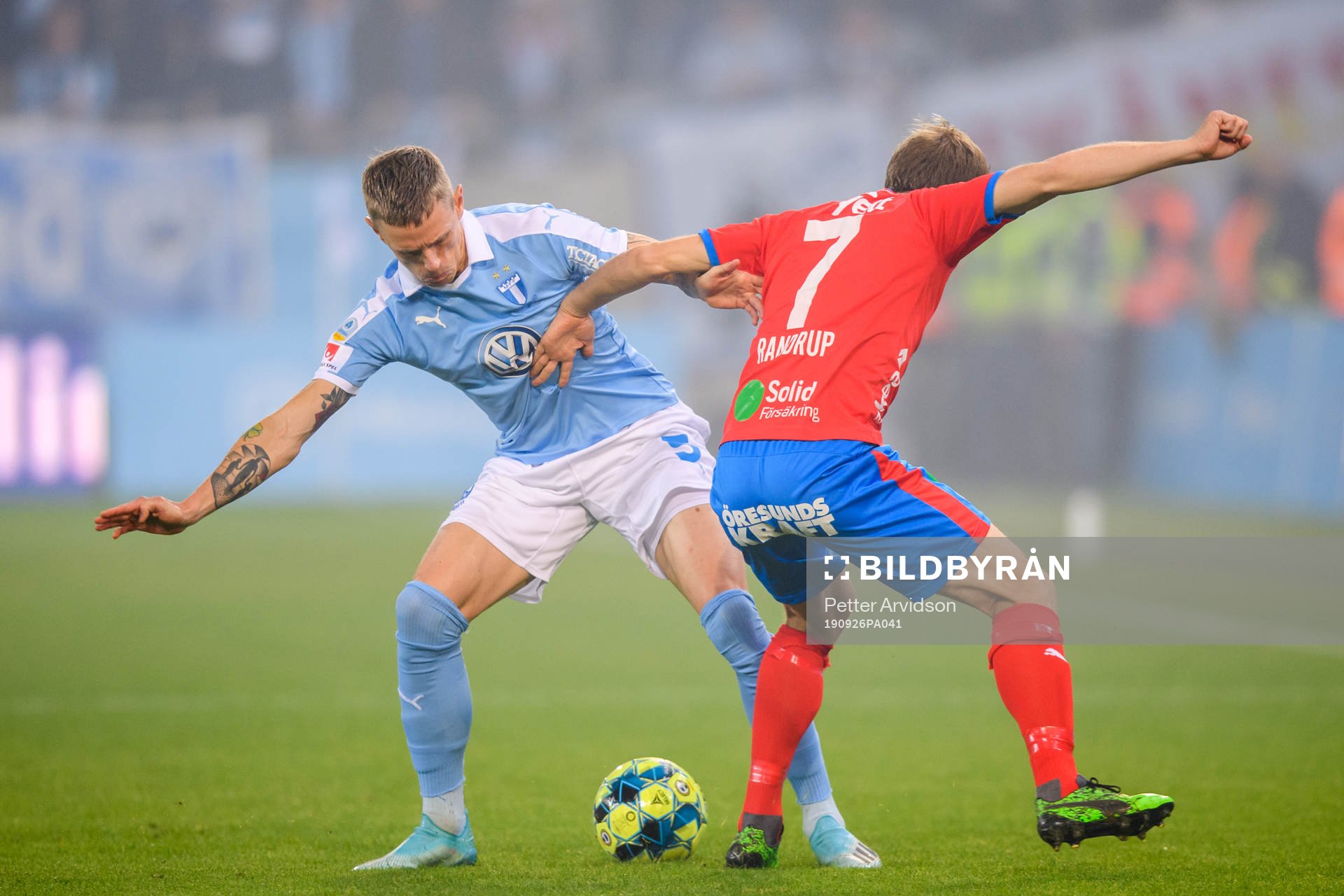 Malmö FFs Sören Rieks och Helsingborgs Anders Randrup