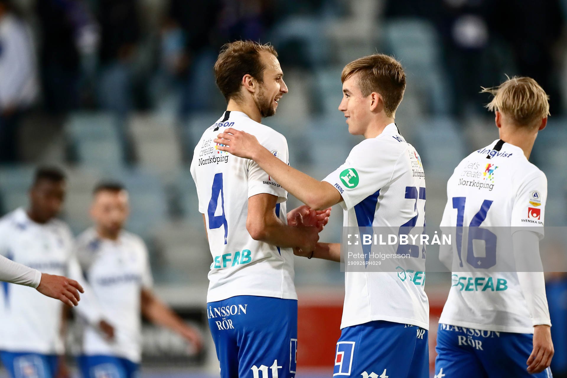 IFK Norrköpings Lars Krogh Gerson och Ísak Bergmann