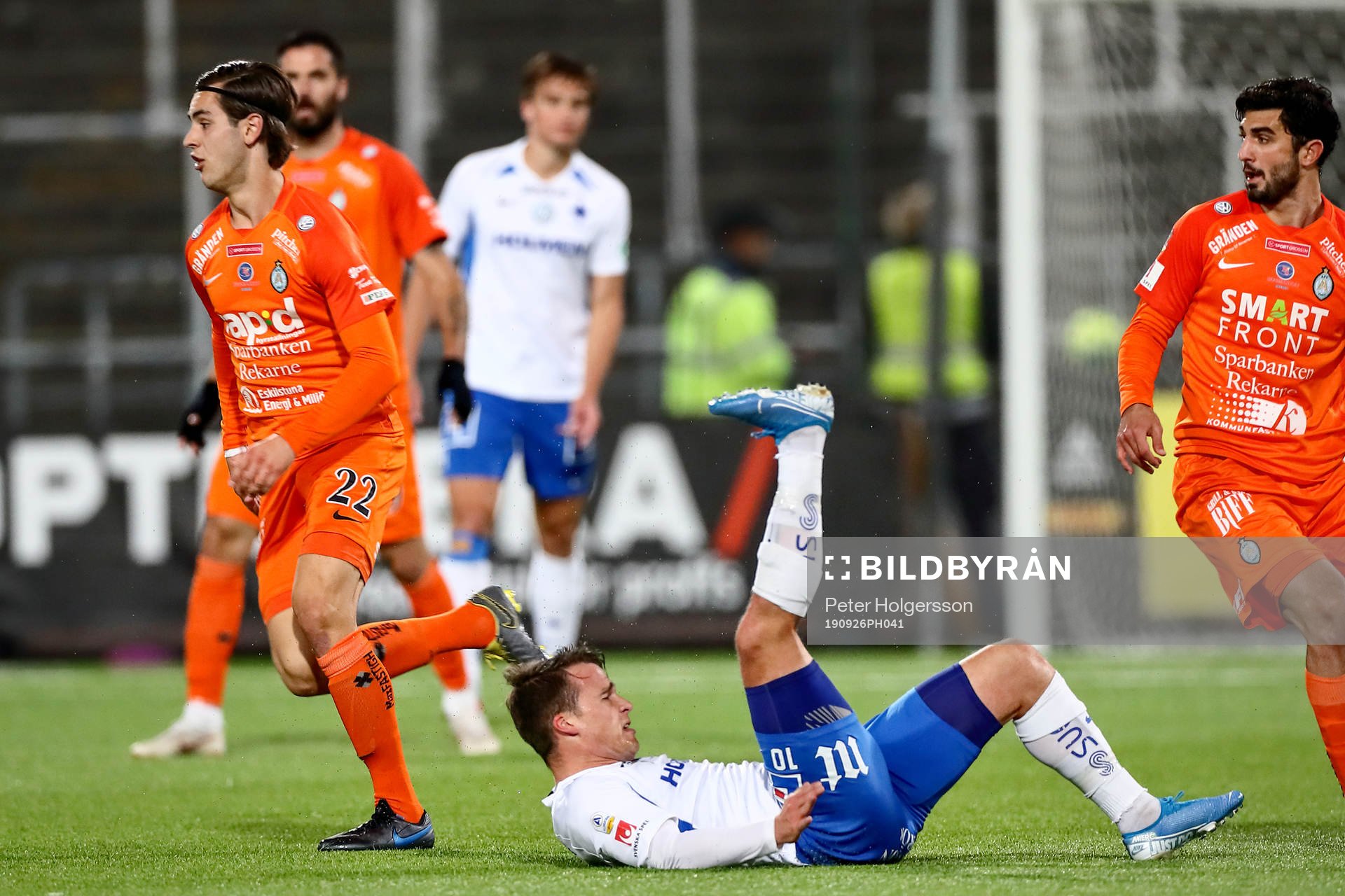 AFC Eskilstunas Adi Nalic och IFK Norrköpings Simon Skrabb