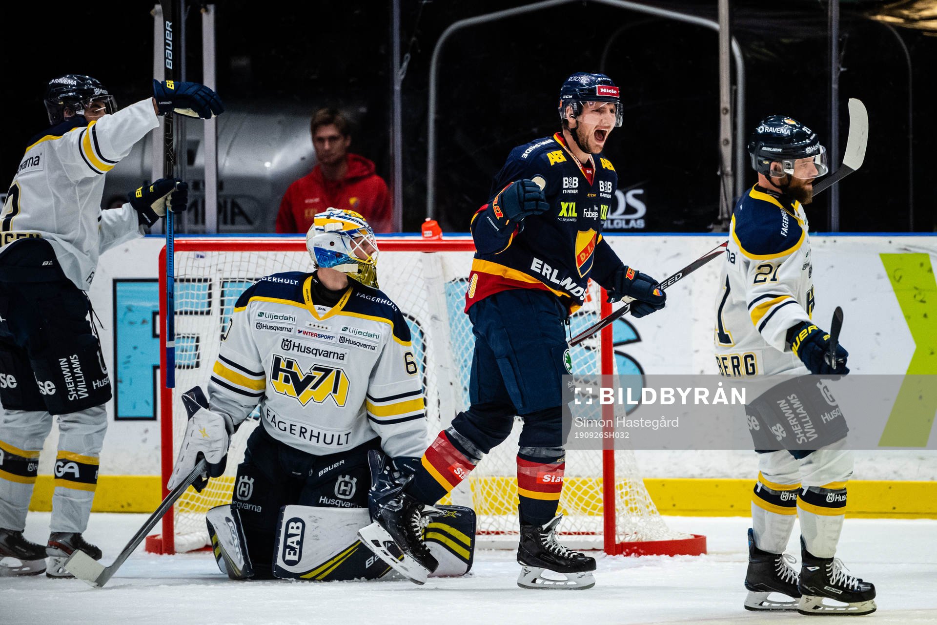 Djurgårdens Anton Hedman jublar
