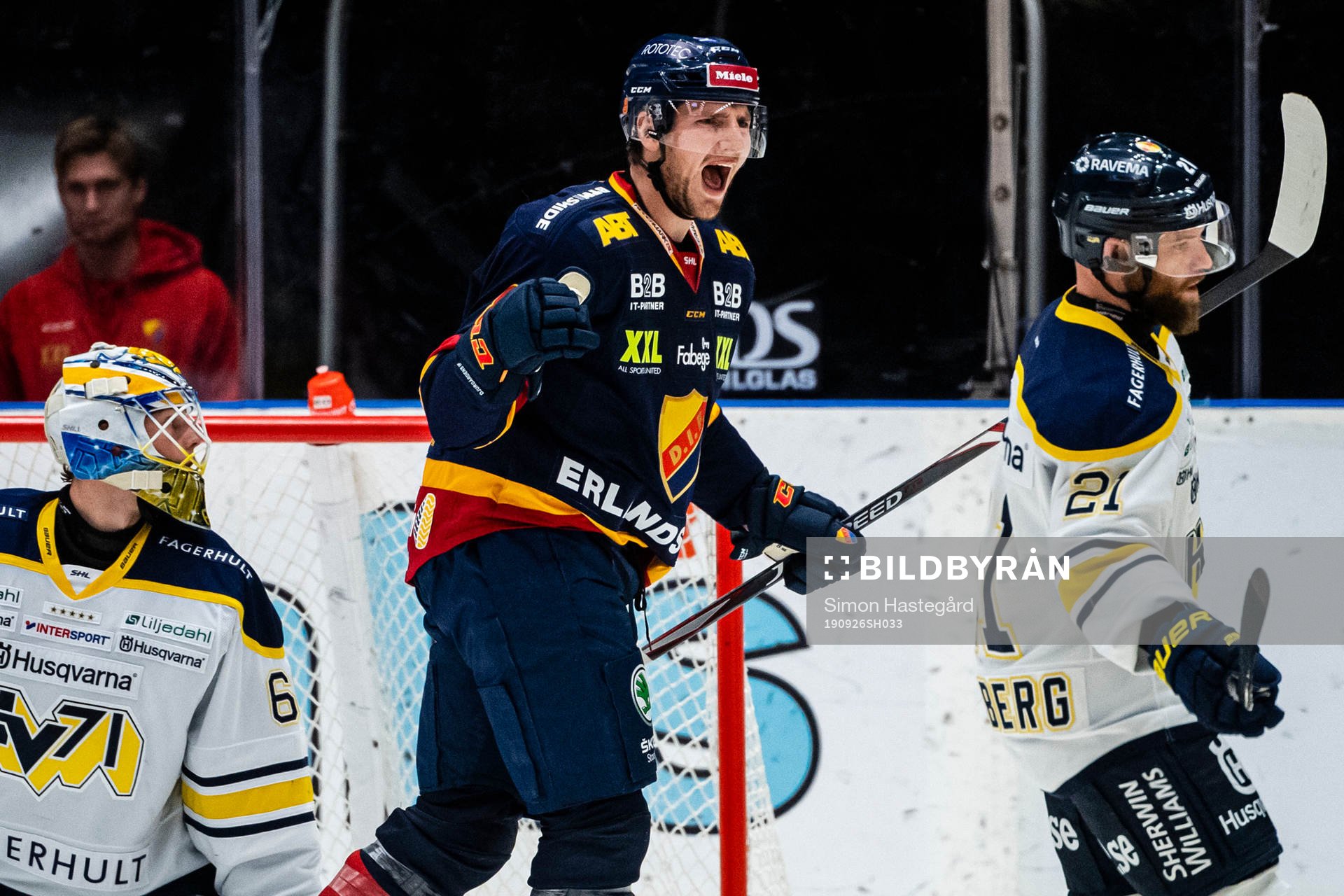 Djurgårdens Anton Hedman jublar