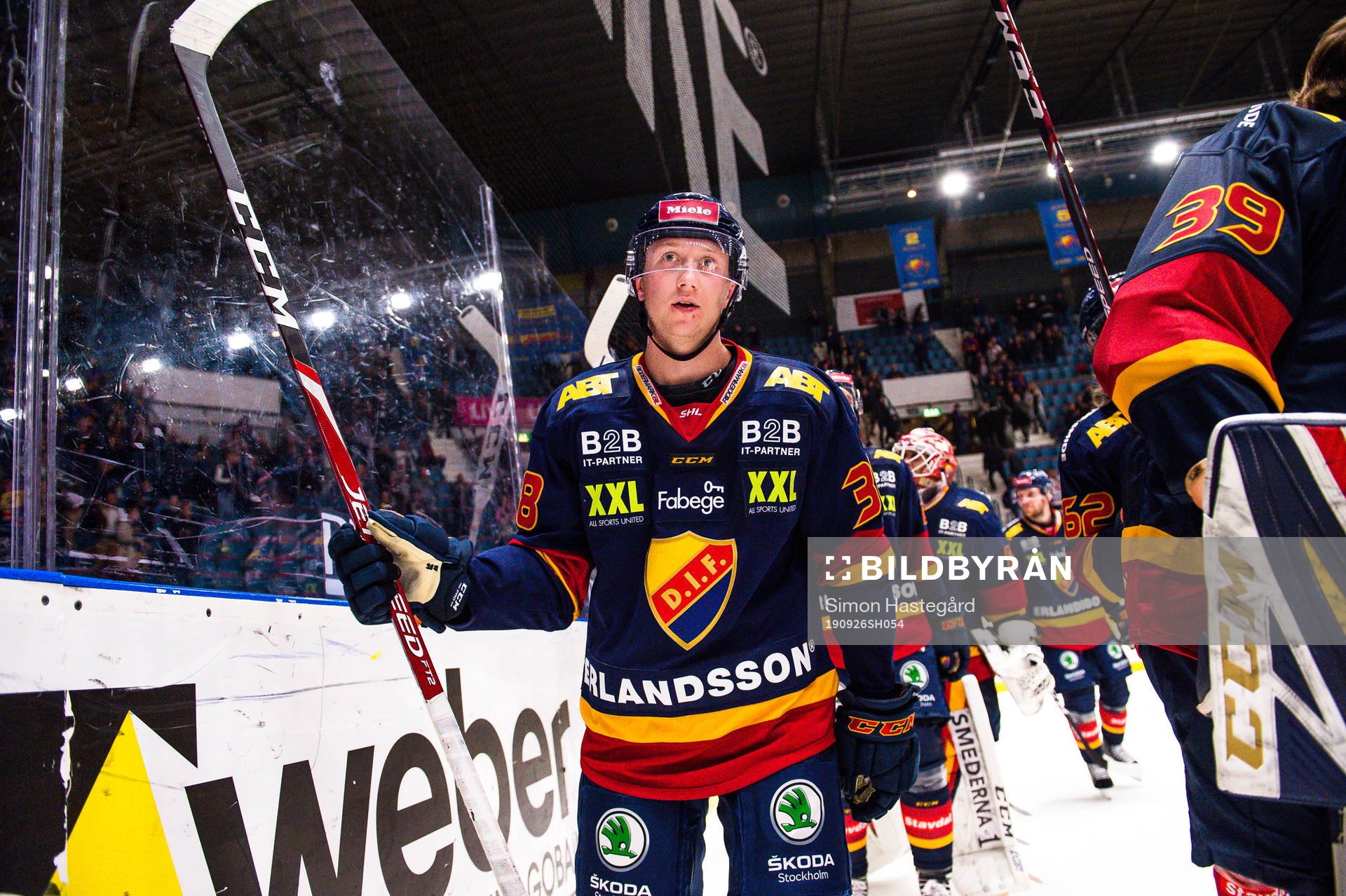 Djurgårdens Olle Alsing jublar