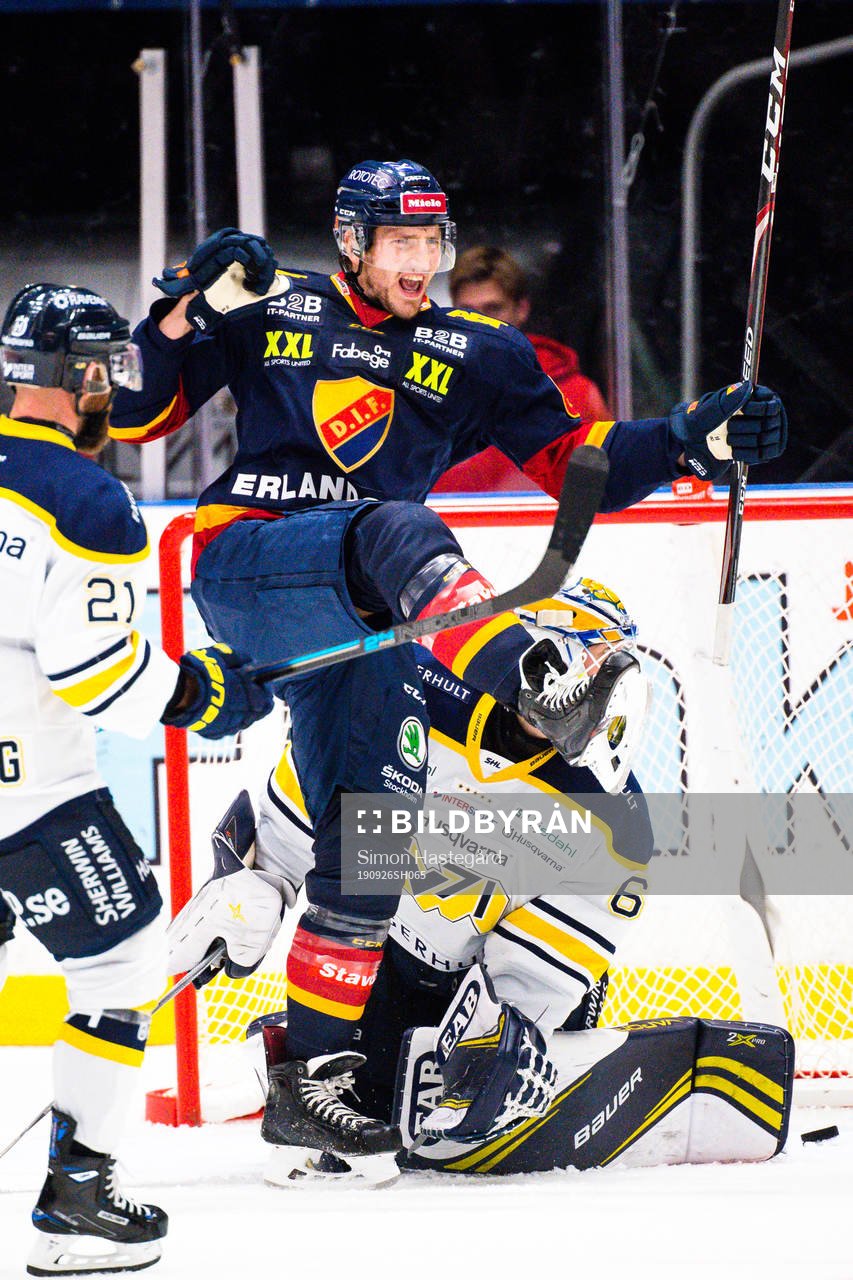 Djurgårdens Anton Hedman jublar