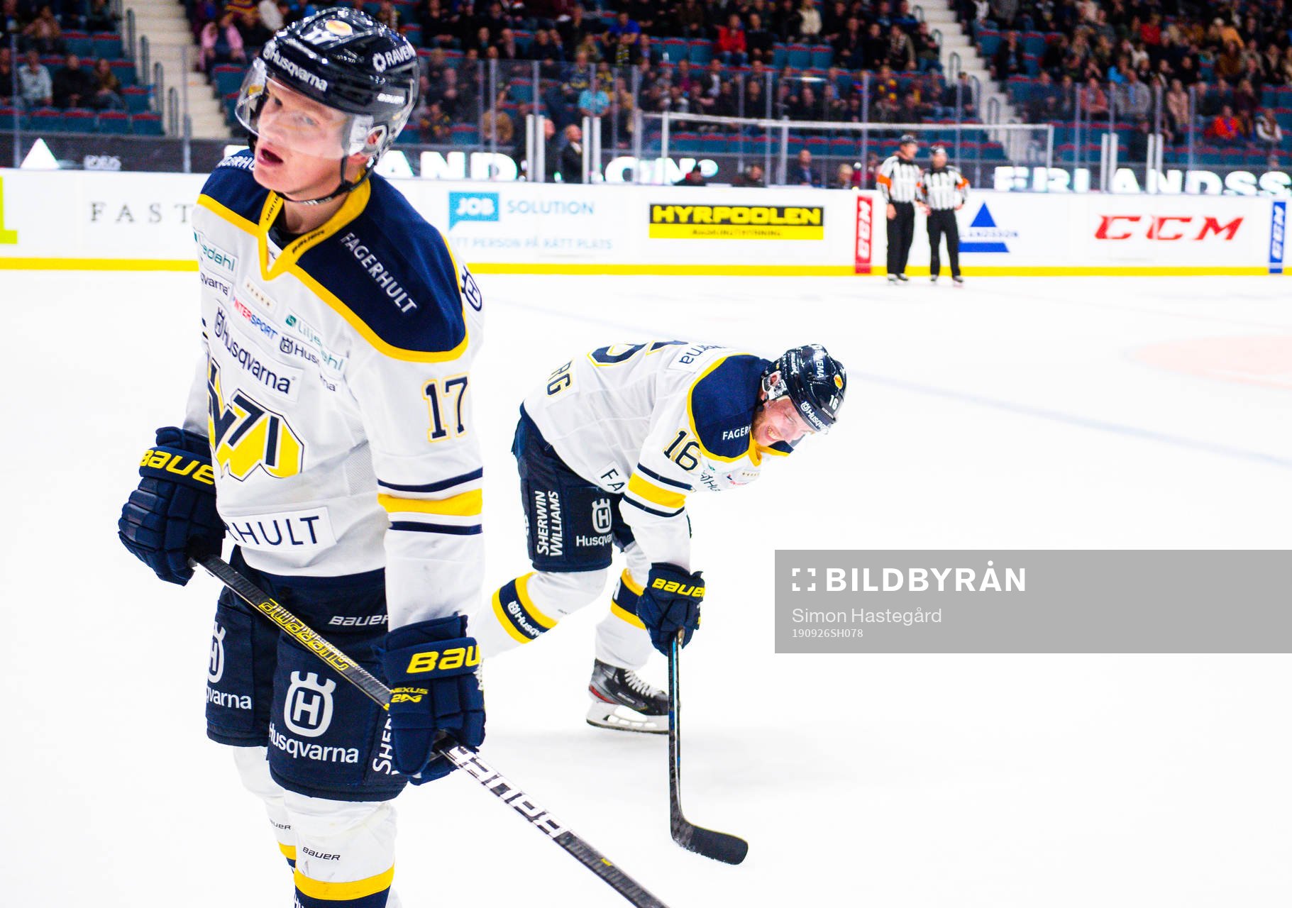 s Filip Sandberg har ont