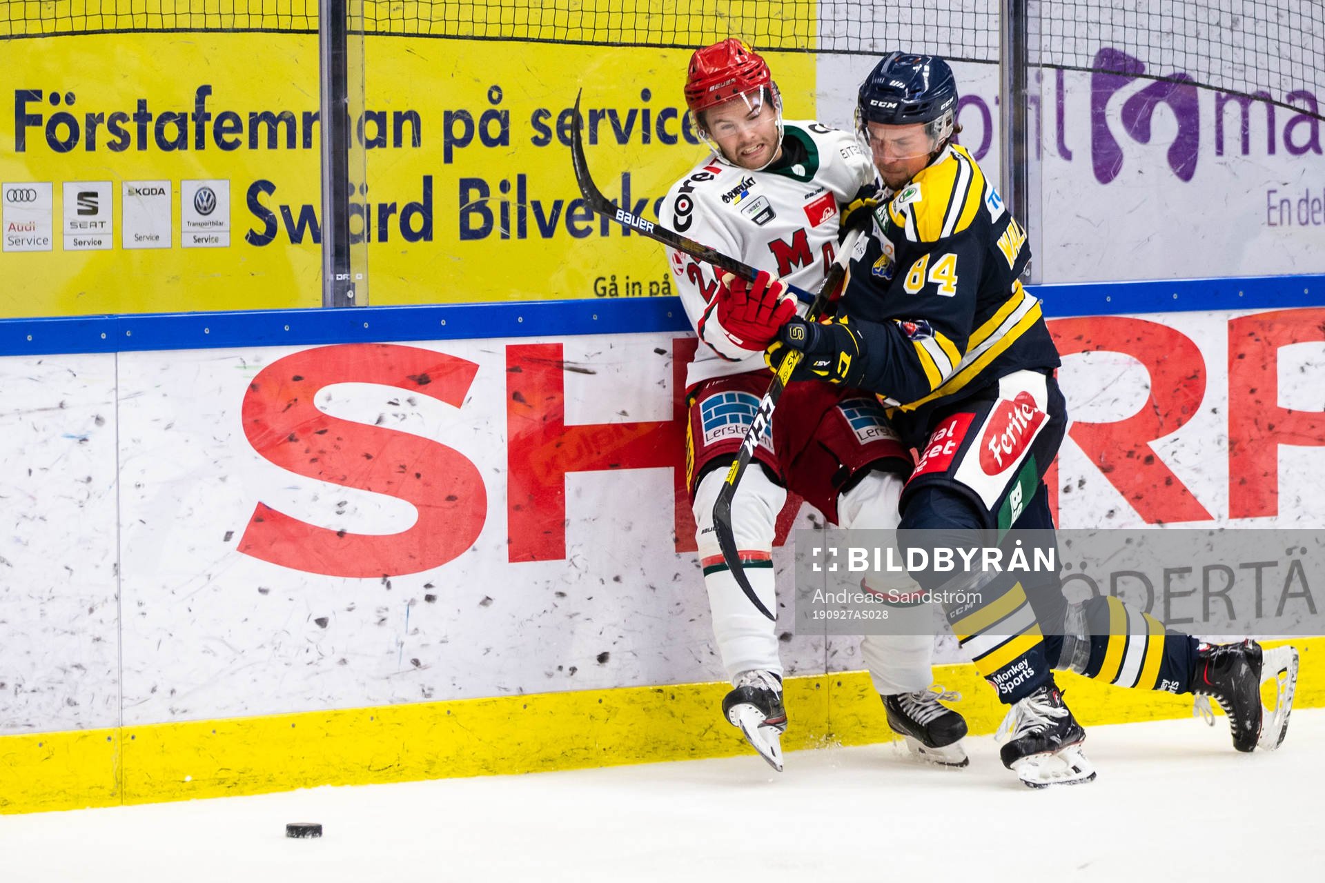 Modos Anton Öhman och Södertäljes Sebastian Walfridsson