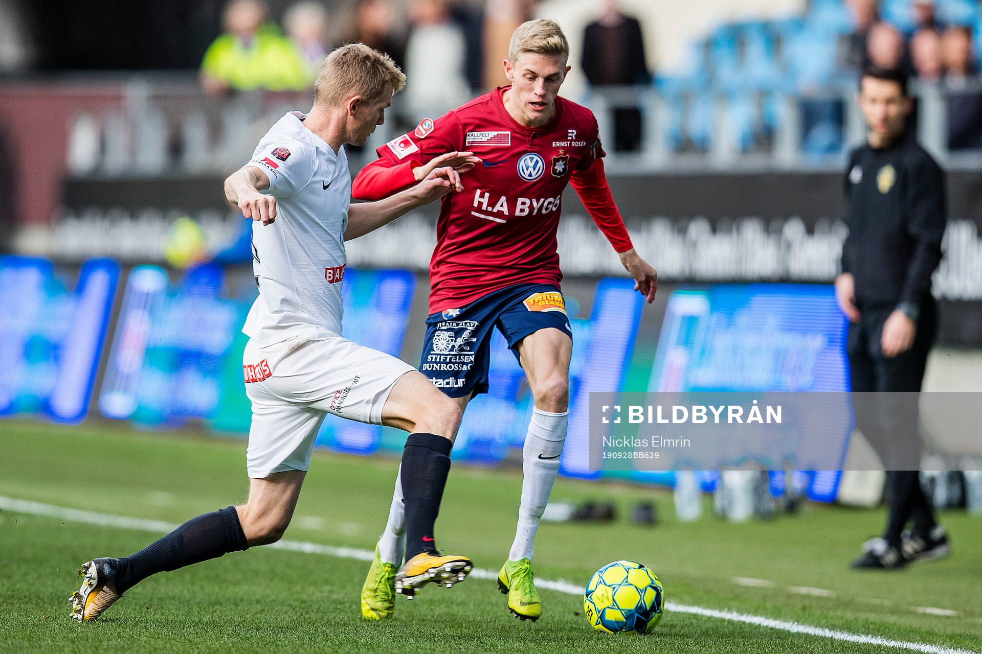 Brommapojkarnas Fritof Björkén och  Örgrytes Alexander