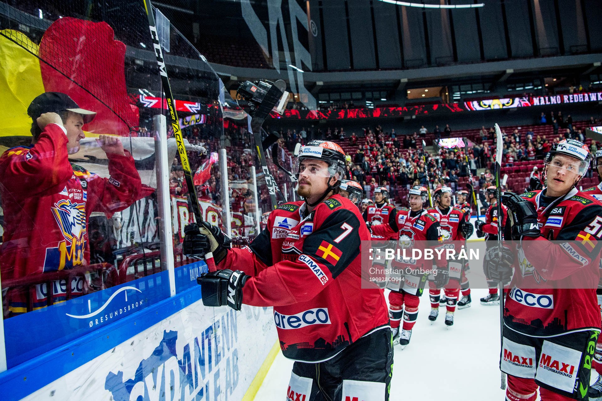 Malmö Redhawks Marcus Björk jublar