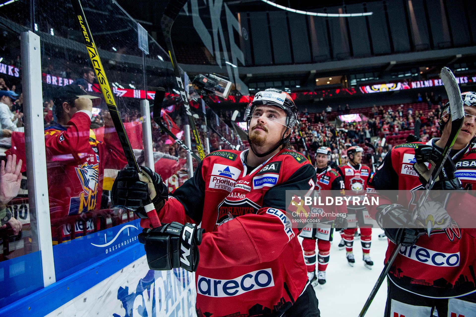 Malmö Redhawks Marcus Björk jublar